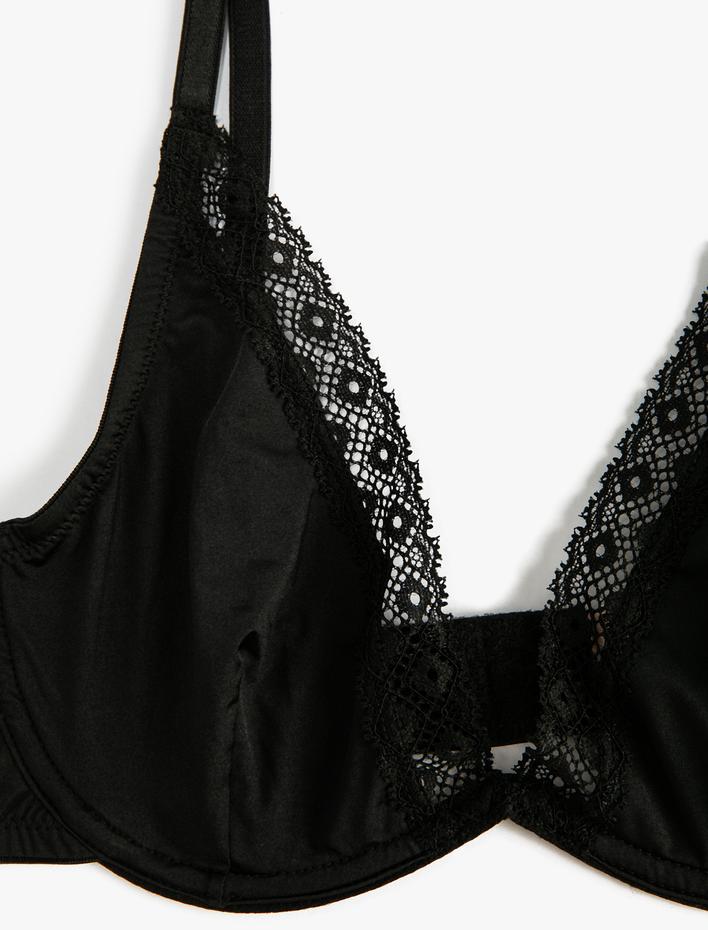  Balenli Sütyen Dantelli Dolgusuz Kapsız