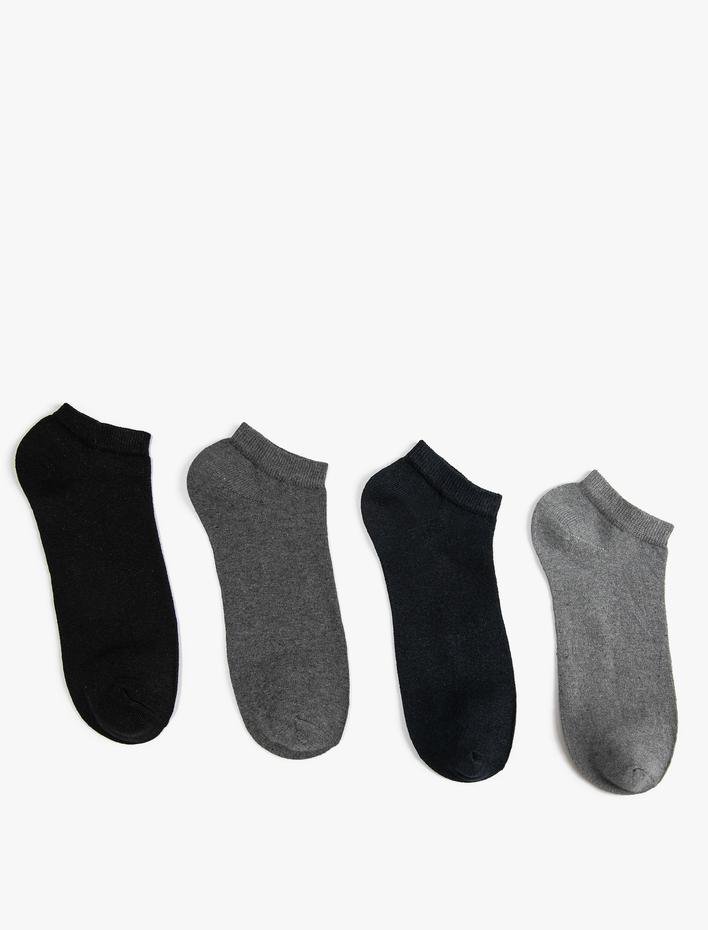 Erkek Basic 4'lü Patik Çorap Seti