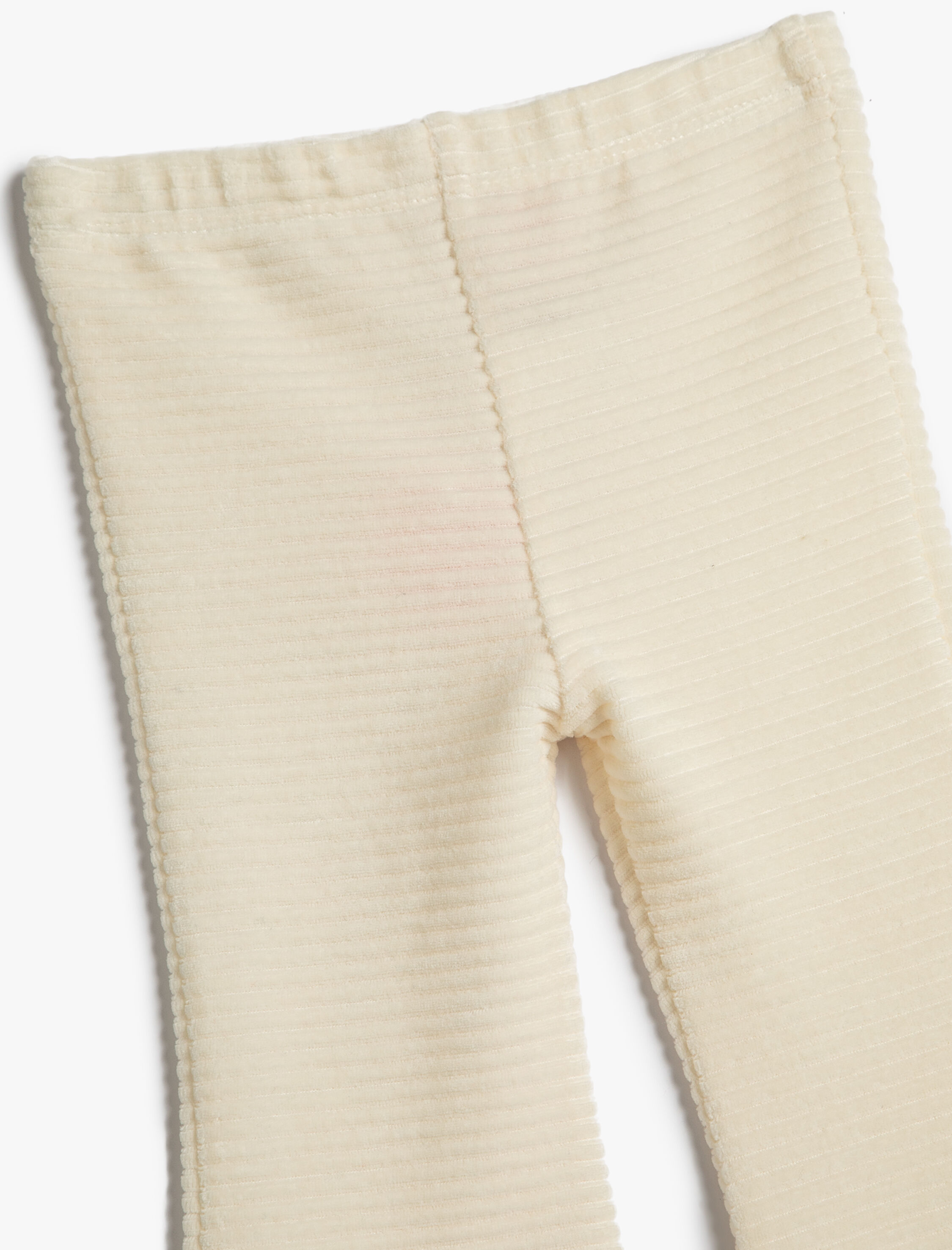  Kız Bebek Basic Kadife Tayt İspanyol Paça Beli Lastikli