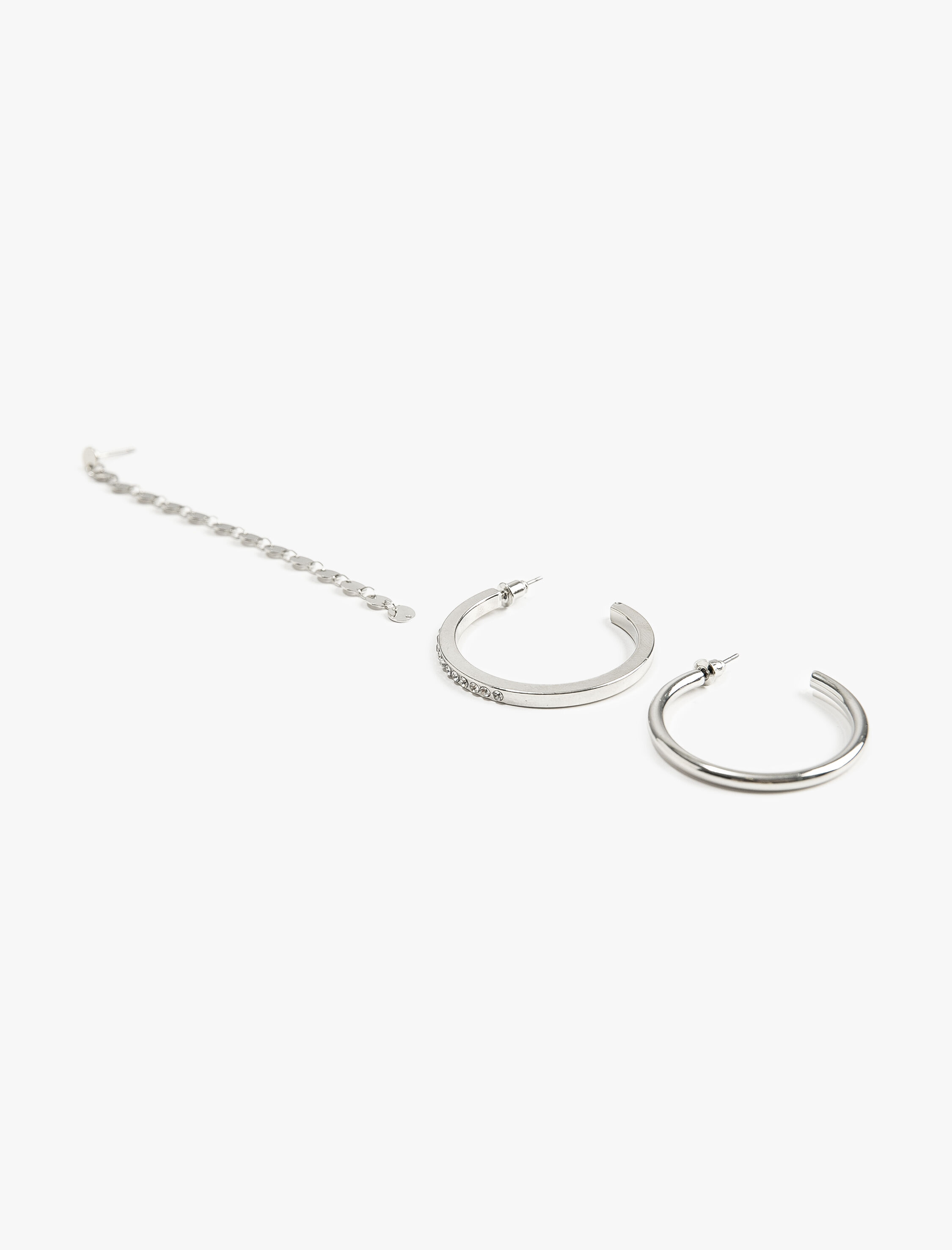  Kadın Sallantılı ve Halka Küpe 3'lü Set