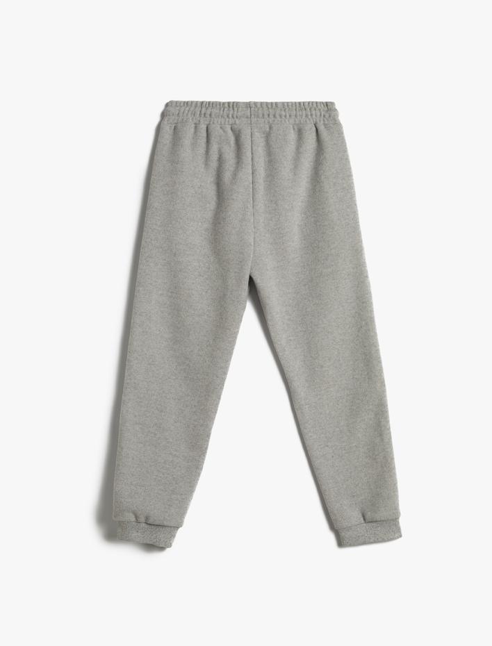 Erkek Çocuk Jogger Eşofman Altı Yumuşak Dokulu Beli Bağlamalı Cepli Fitilli