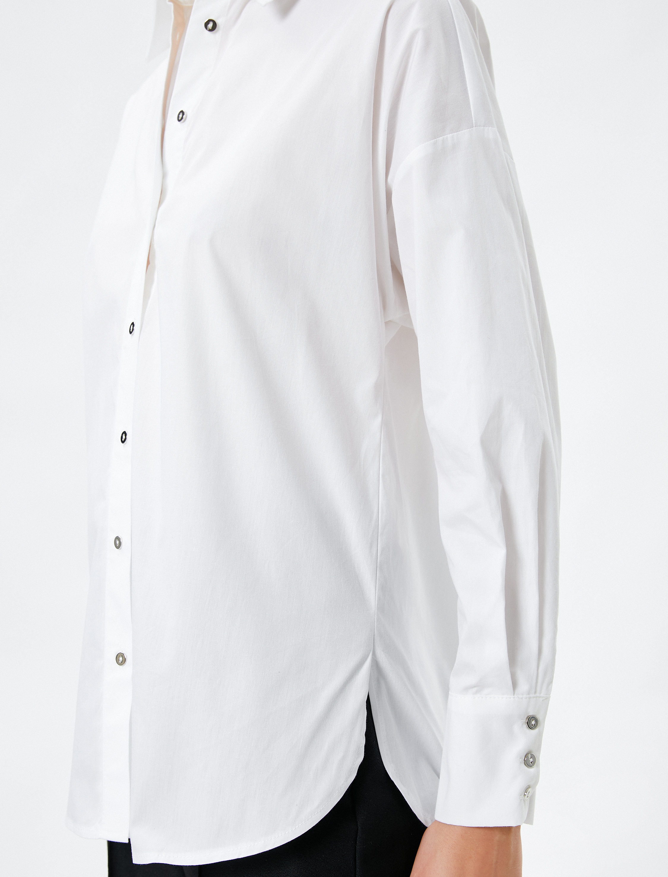   Klasik Gömlek Uzun Kollu Düğmeli Pamuklu