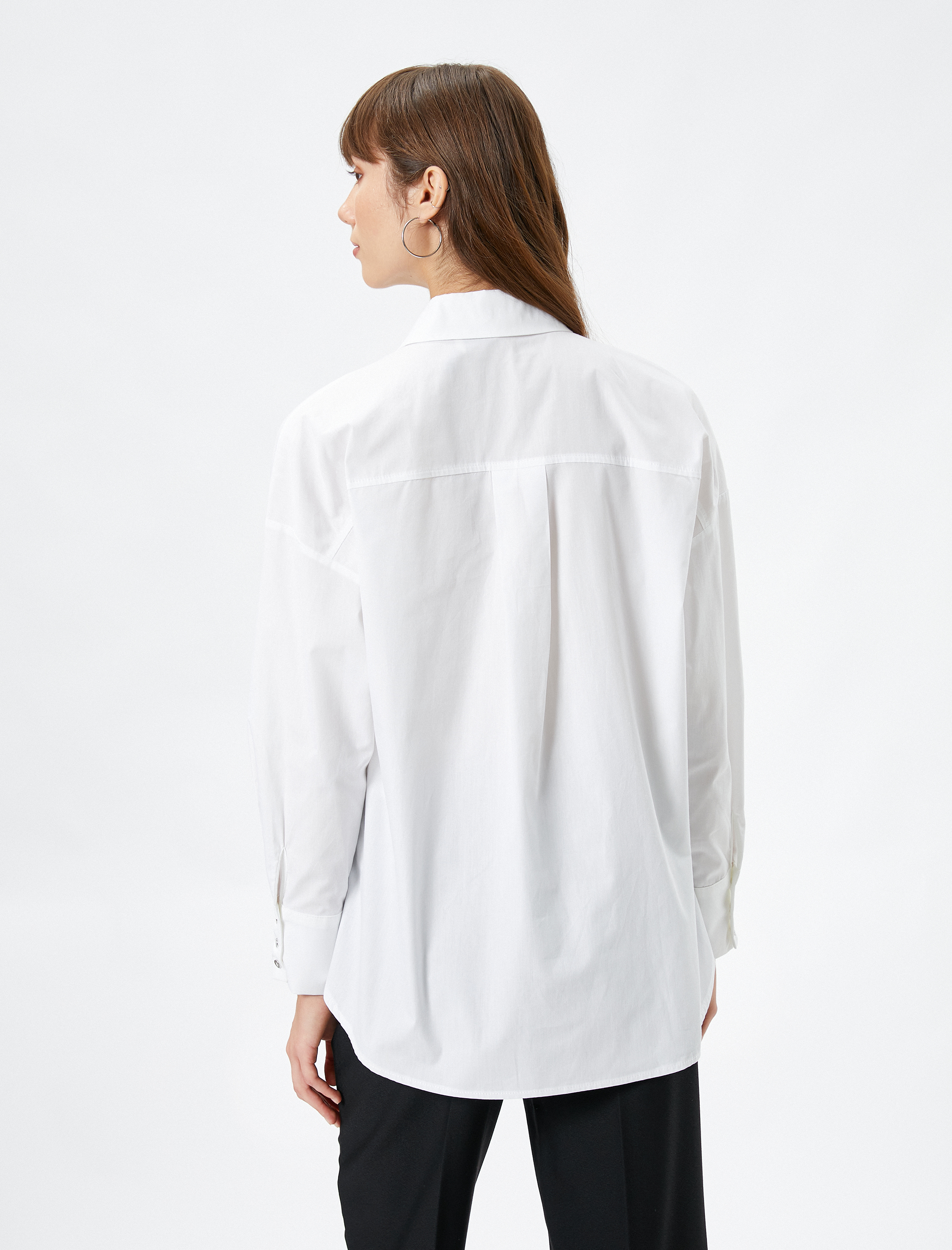   Klasik Gömlek Uzun Kollu Düğmeli Pamuklu