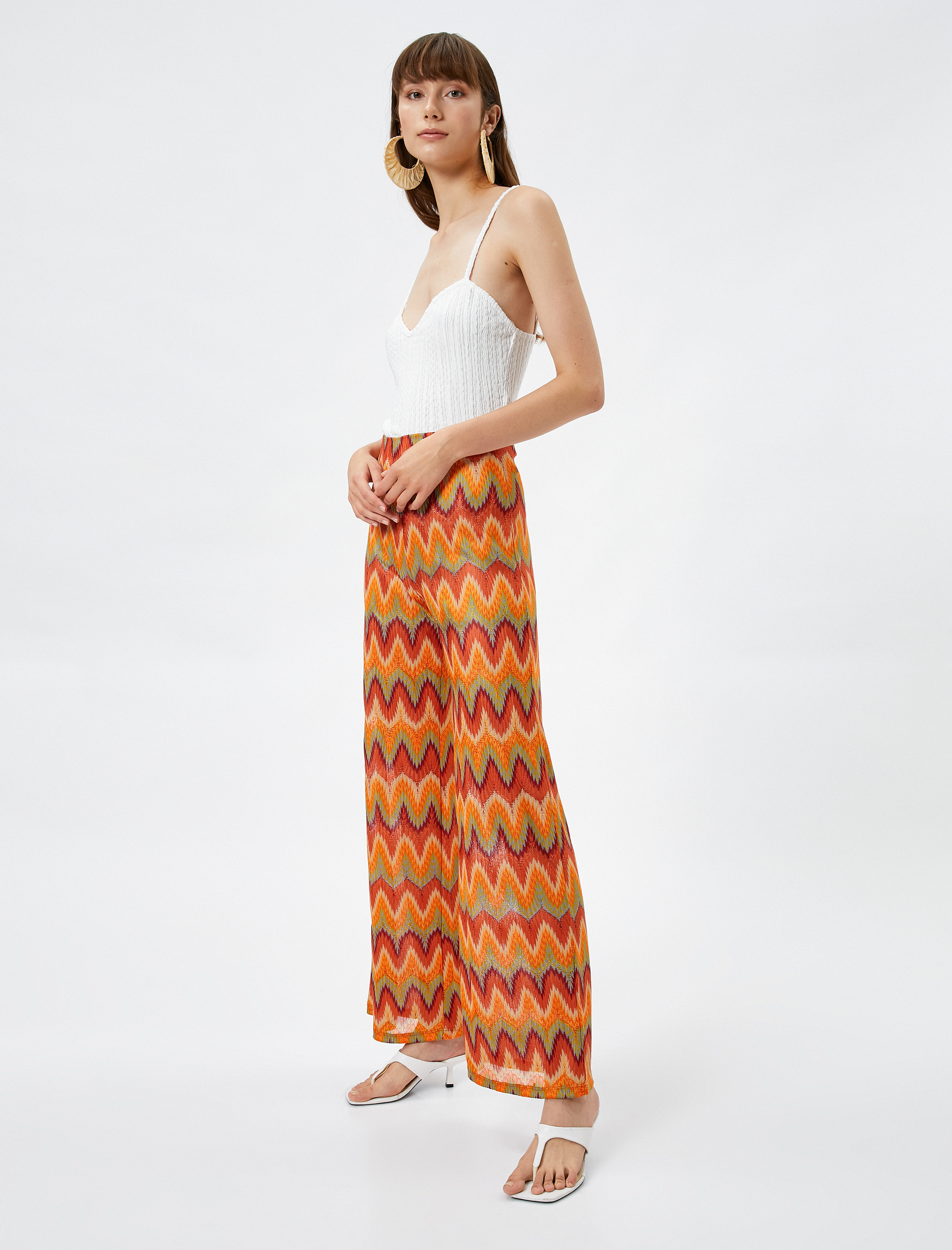   Koton X Şahika Ercümen - Yüksek Bel Bol Paça Pantolon