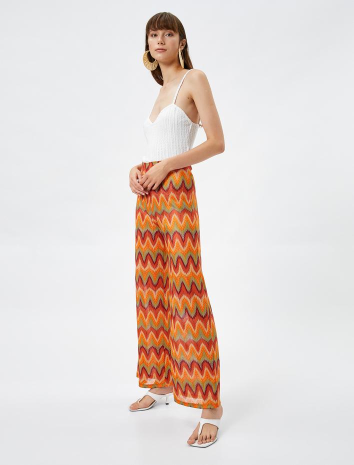  Koton X Şahika Ercümen - Yüksek Bel Bol Paça Pantolon