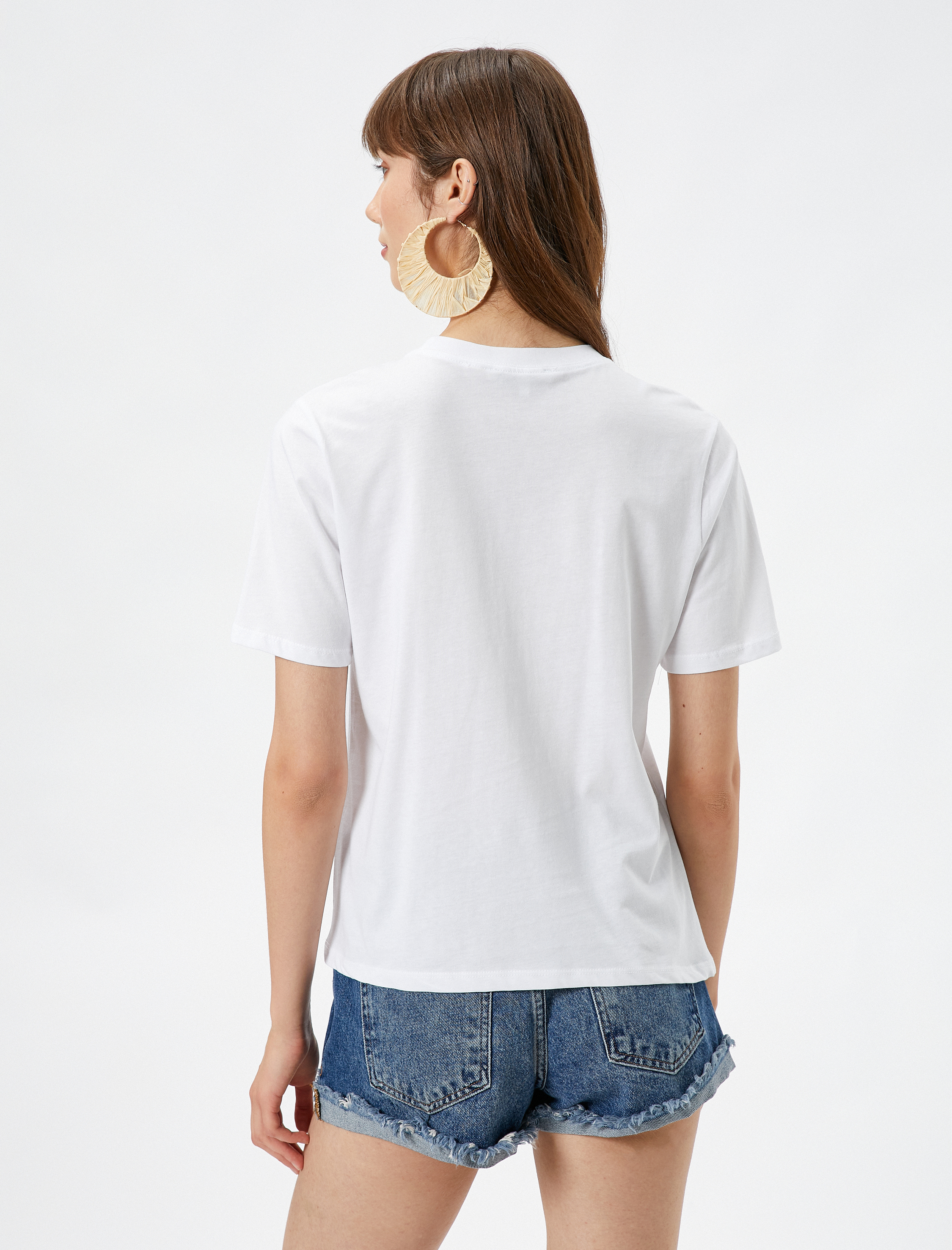   Koton X Şahika Ercümen - Marin Temalı Boncuk İşlemeli Tişört