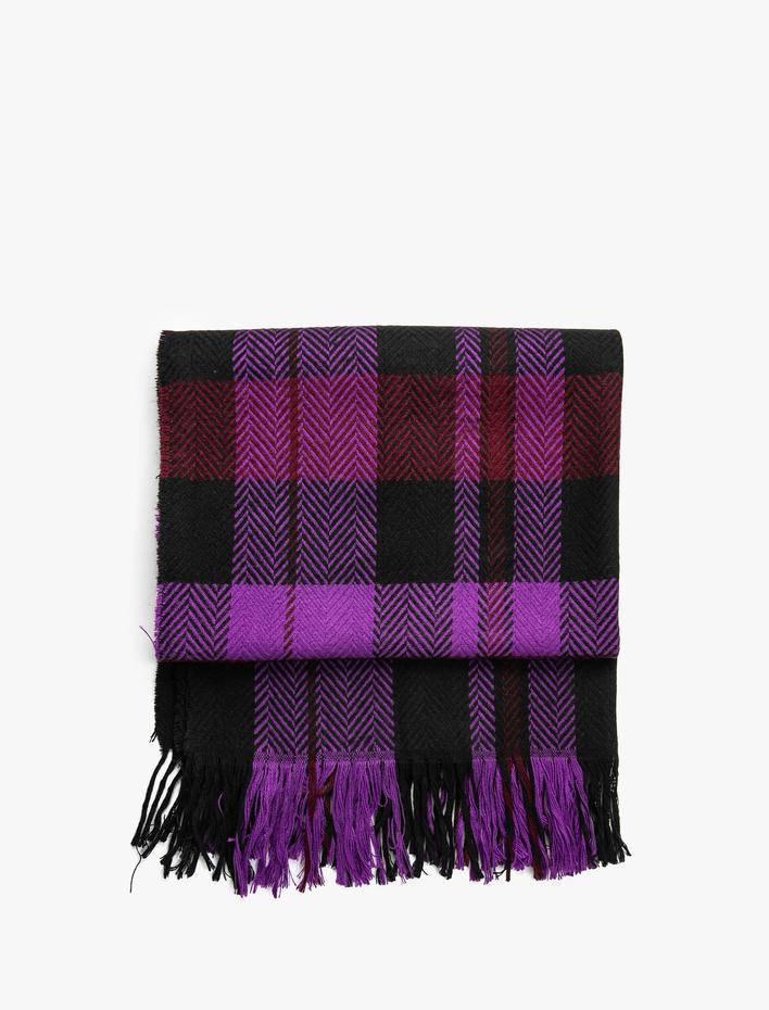 Kadın Triko Şal Püsküllü Yumuşak Dokulu