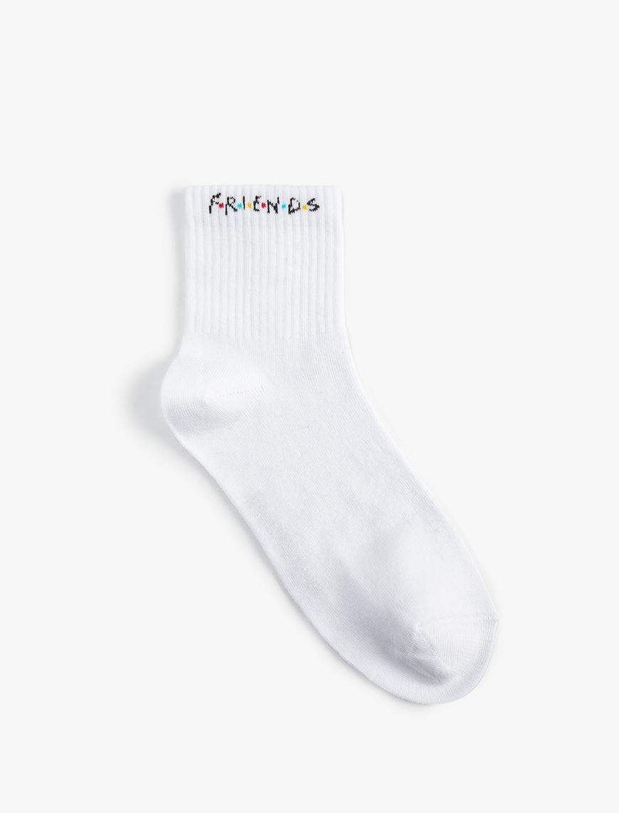  Kadın Friends Soket Çorap Lisanslı Baskılı