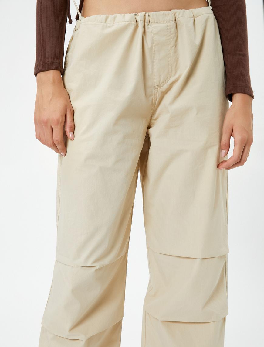   Paraşüt Pantolon Beli ve Paçası Lastikli Stoperli