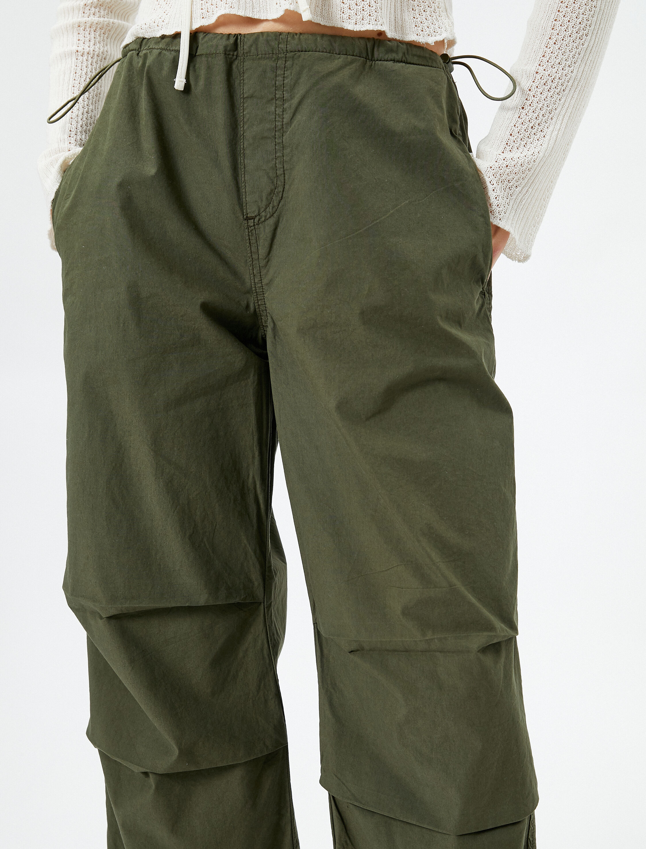   Paraşüt Pantolon Beli ve Paçası Lastikli Stoperli