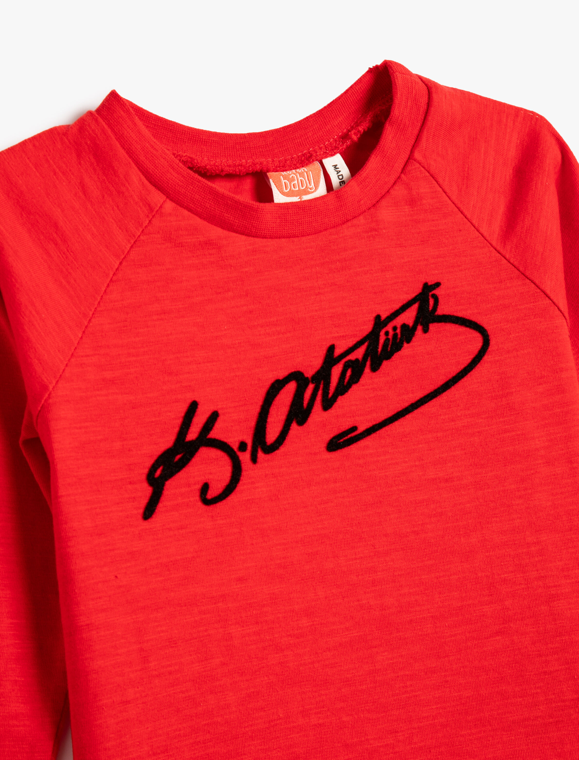  Erkek Bebek 29 Ekim Tişört Uzun Kollu Bisiklet Yaka