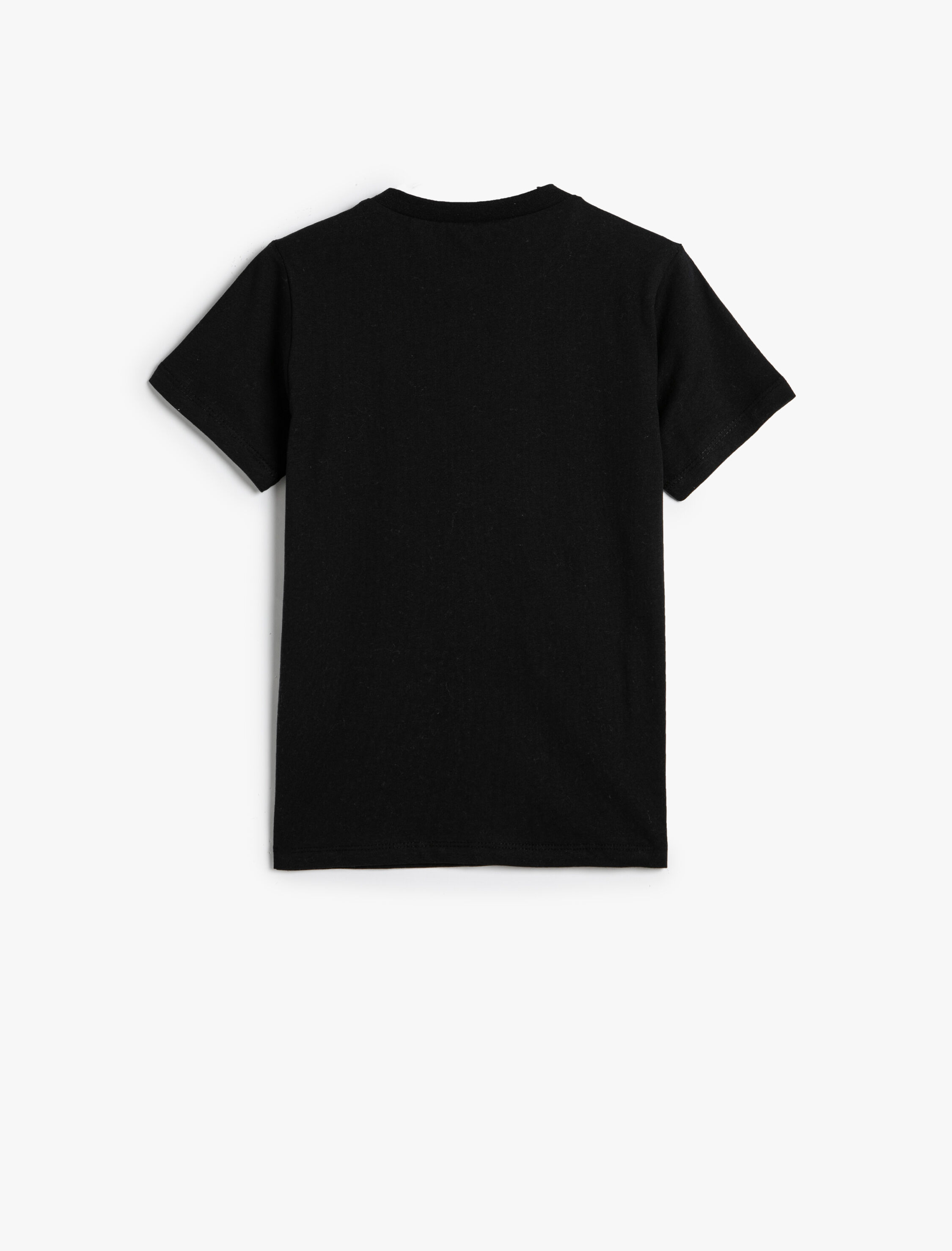  Erkek Çocuk Basic Tişört Kısa Kollu Bisiklet Yaka Pamuklu