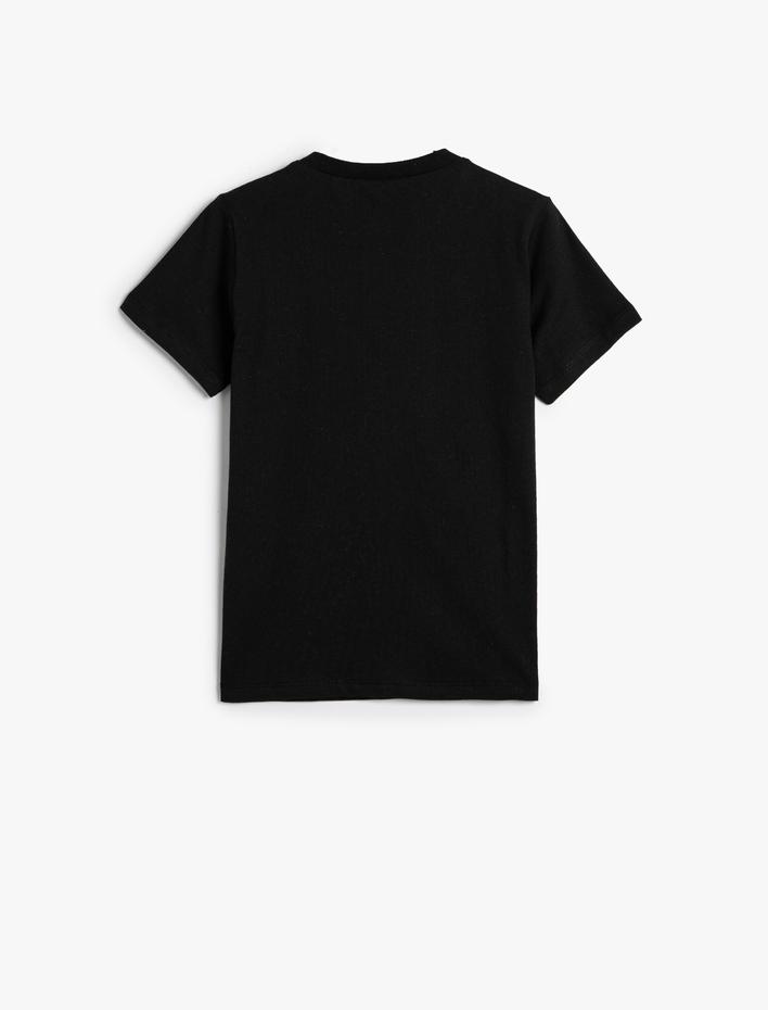 Erkek Çocuk Basic Tişört Kısa Kollu Bisiklet Yaka Pamuklu