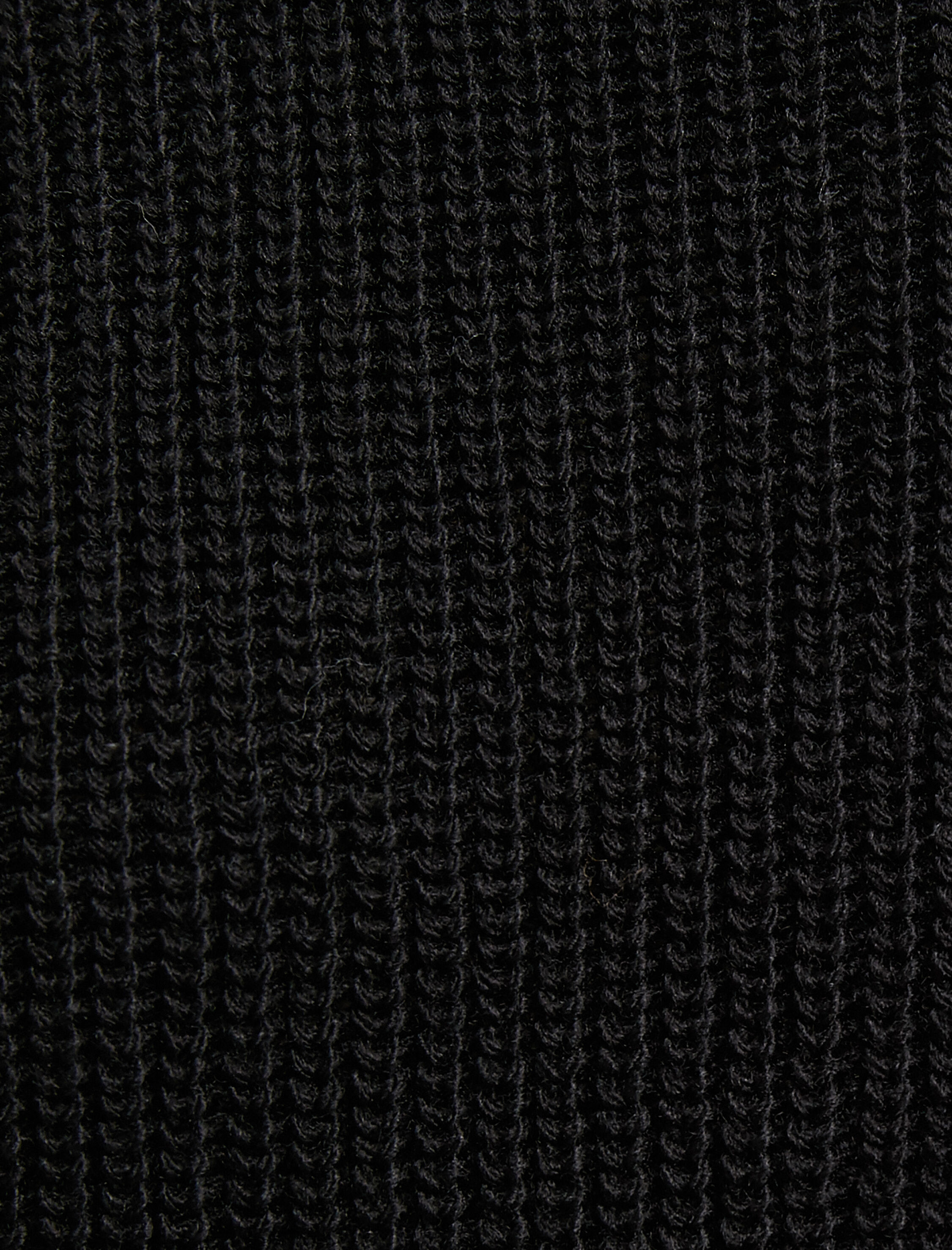   Basic Triko Kazak Yuvarlak Yaka Uzun Kollu