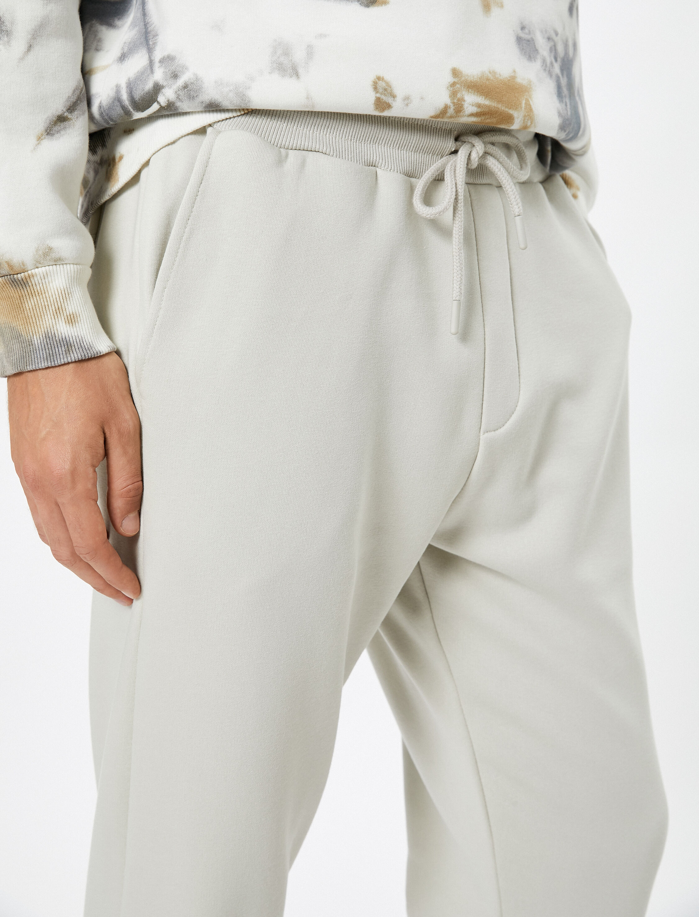   Jogger Eşofman Altı Beli Bağcıklı Cep Detaylı Şardonlu