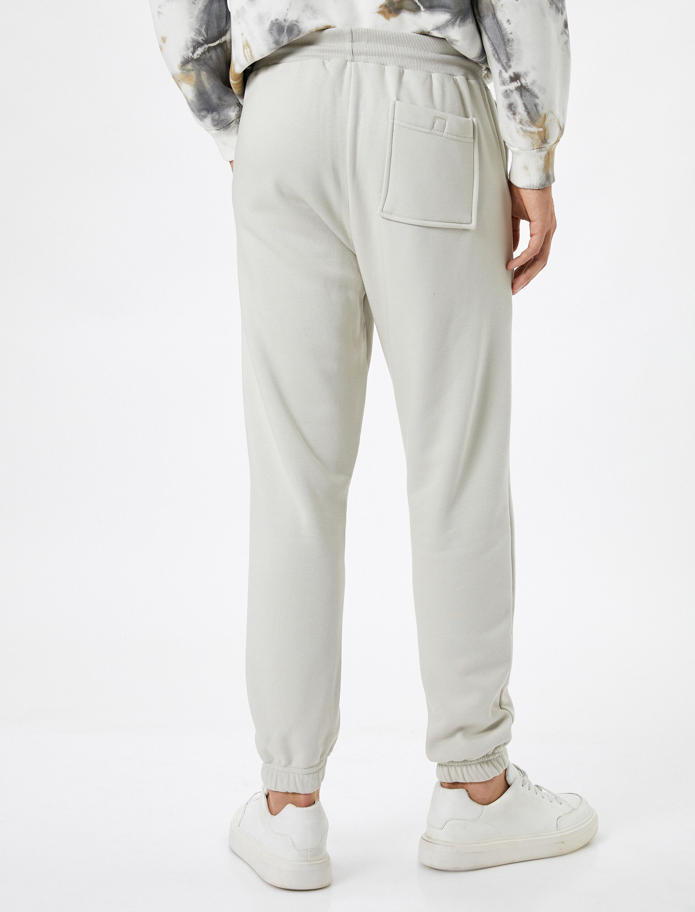   Jogger Eşofman Altı Beli Bağcıklı Cep Detaylı Şardonlu