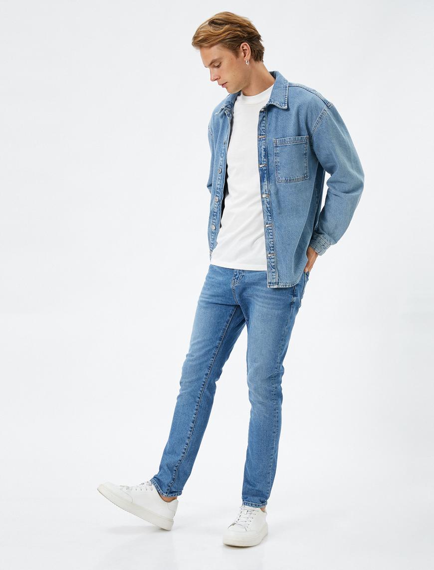   Slim Fit Kot Pantolon - Brad Jean