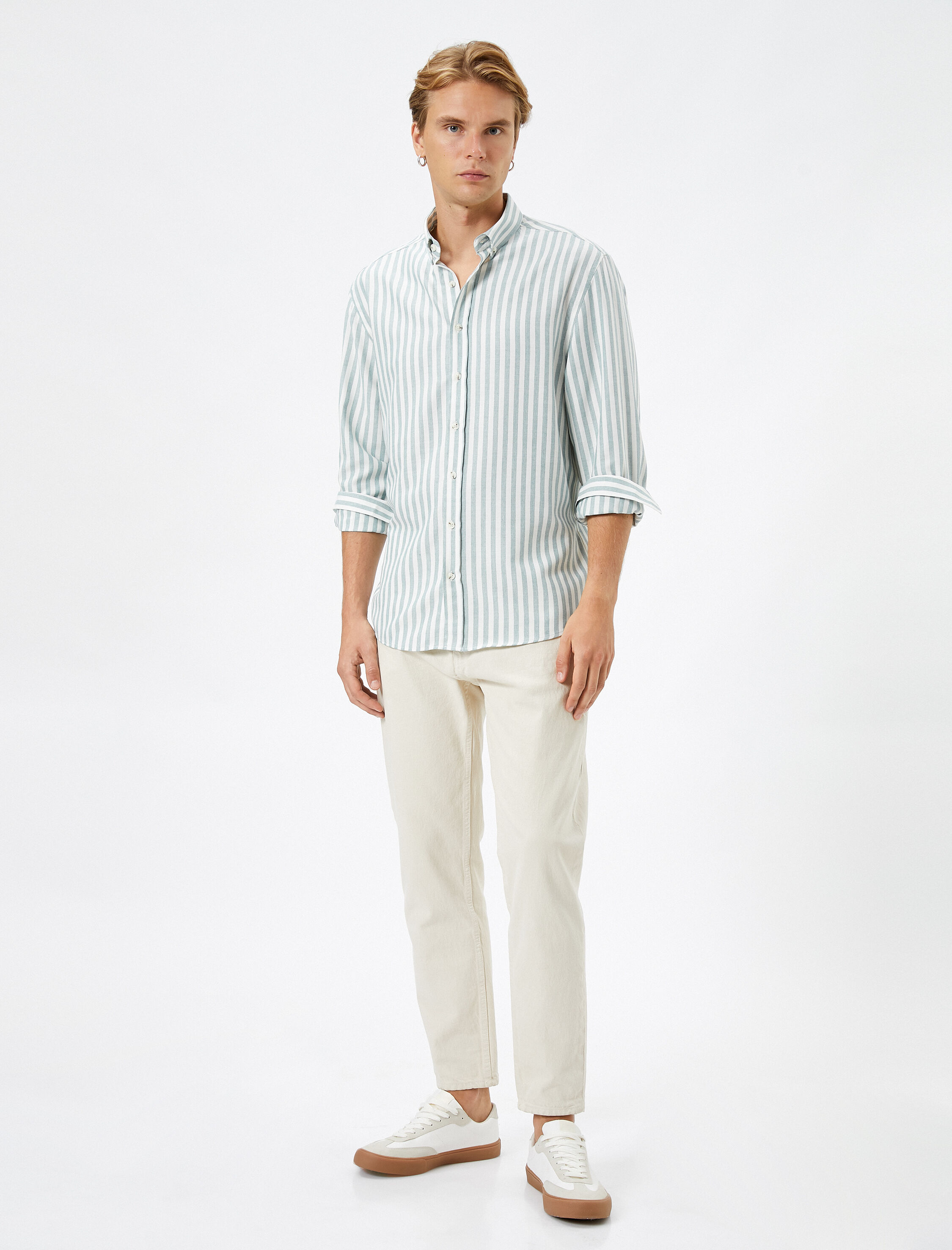   Klasik Gömlek Uzun Kollu Slim Fit Düğmeli