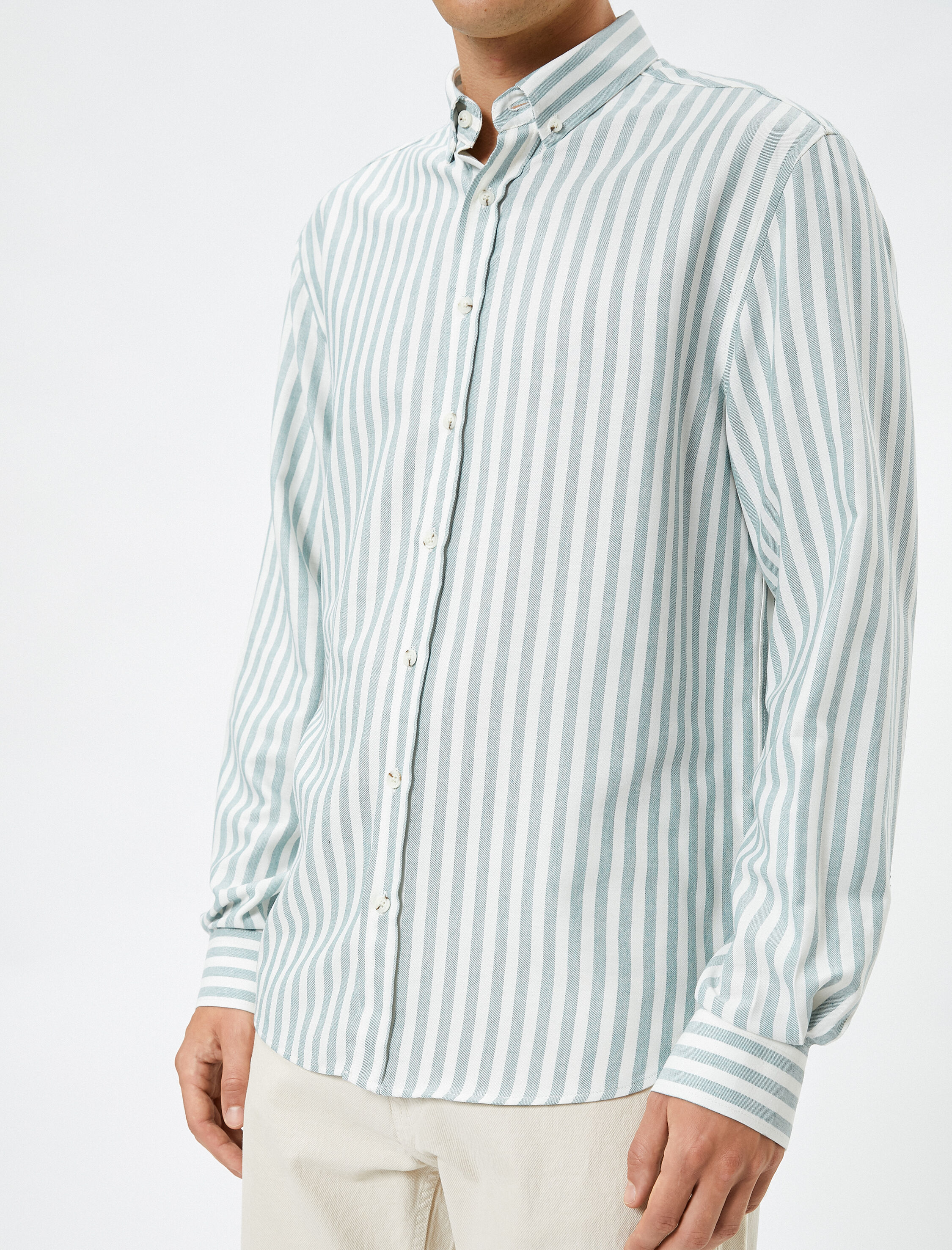   Klasik Gömlek Uzun Kollu Slim Fit Düğmeli