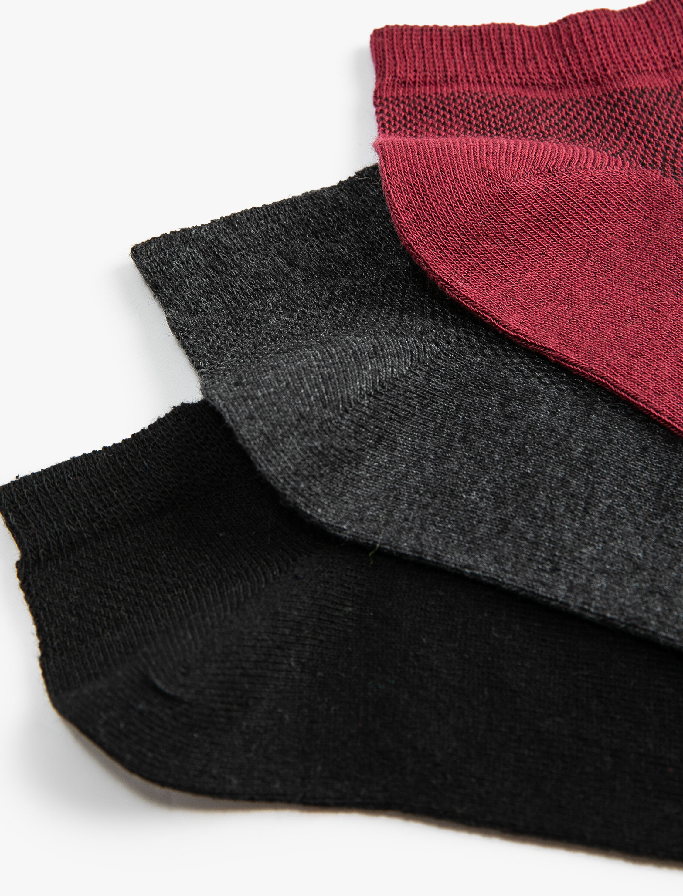  Erkek 3'lü Patik Çorap Seti Çok Renkli