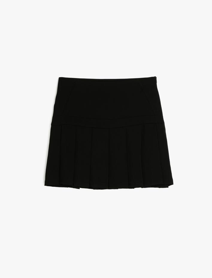 Pileli Mini Etek A Kesim
