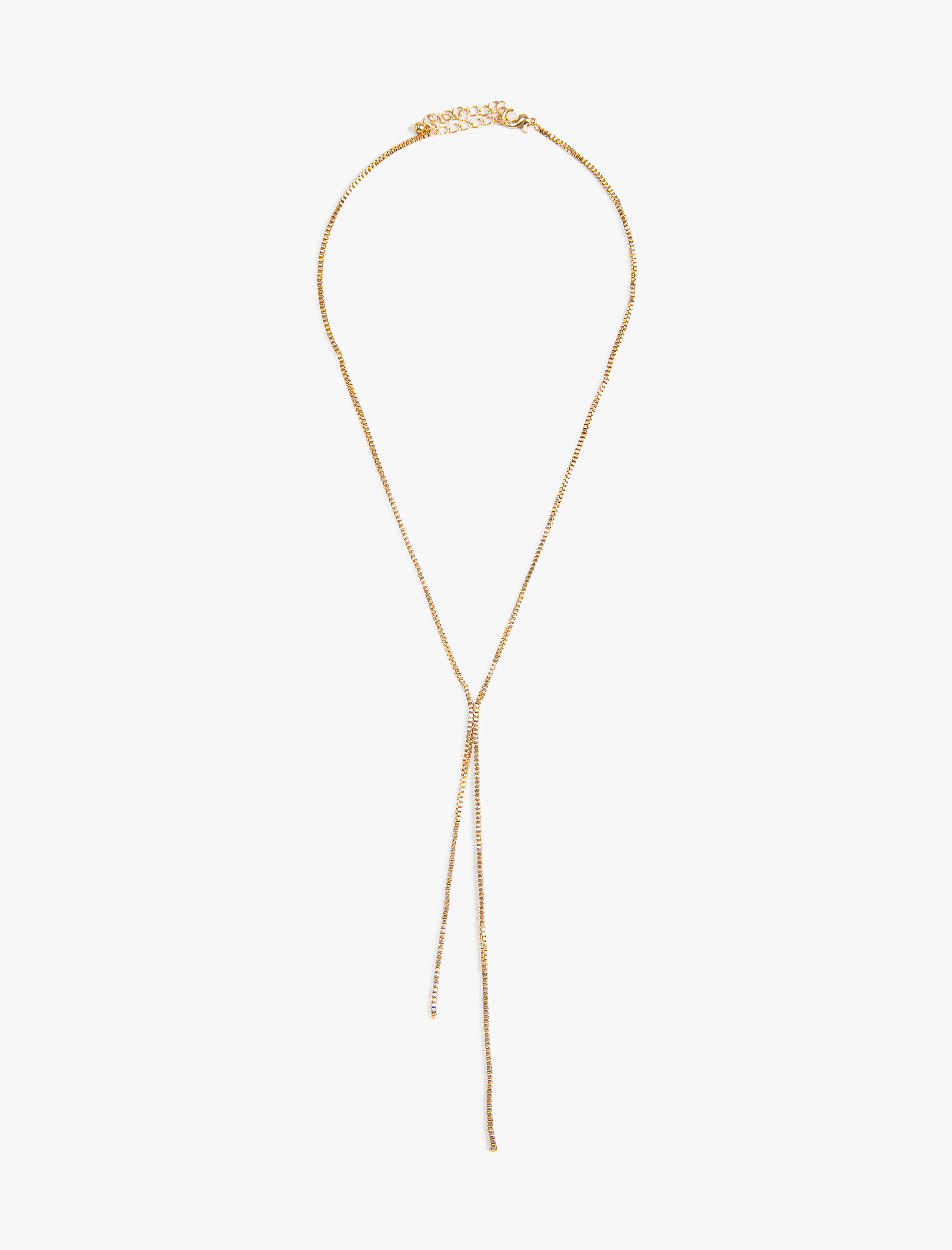  Kadın Çelik Zincir Çelik Kolye Uzun