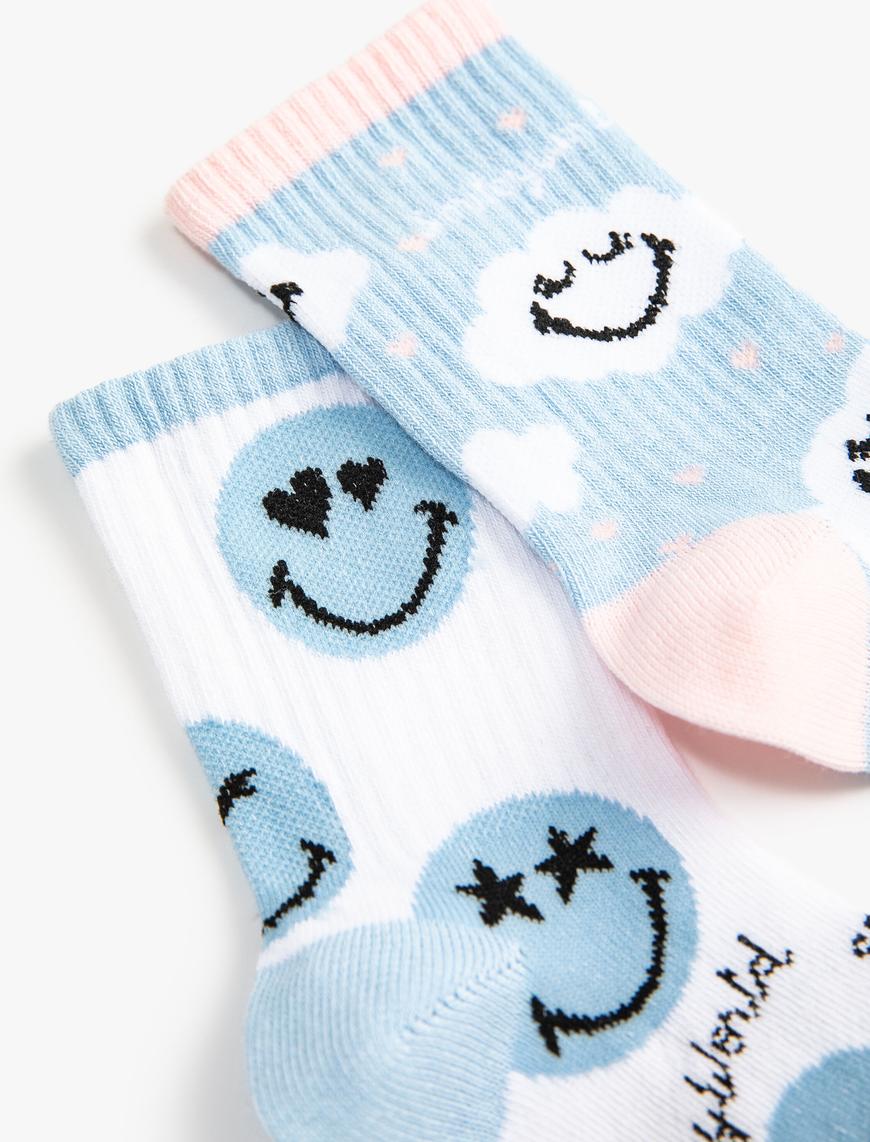  Kız Çocuk SmileyWorld® Çorap Seti Lisanslı 2’li