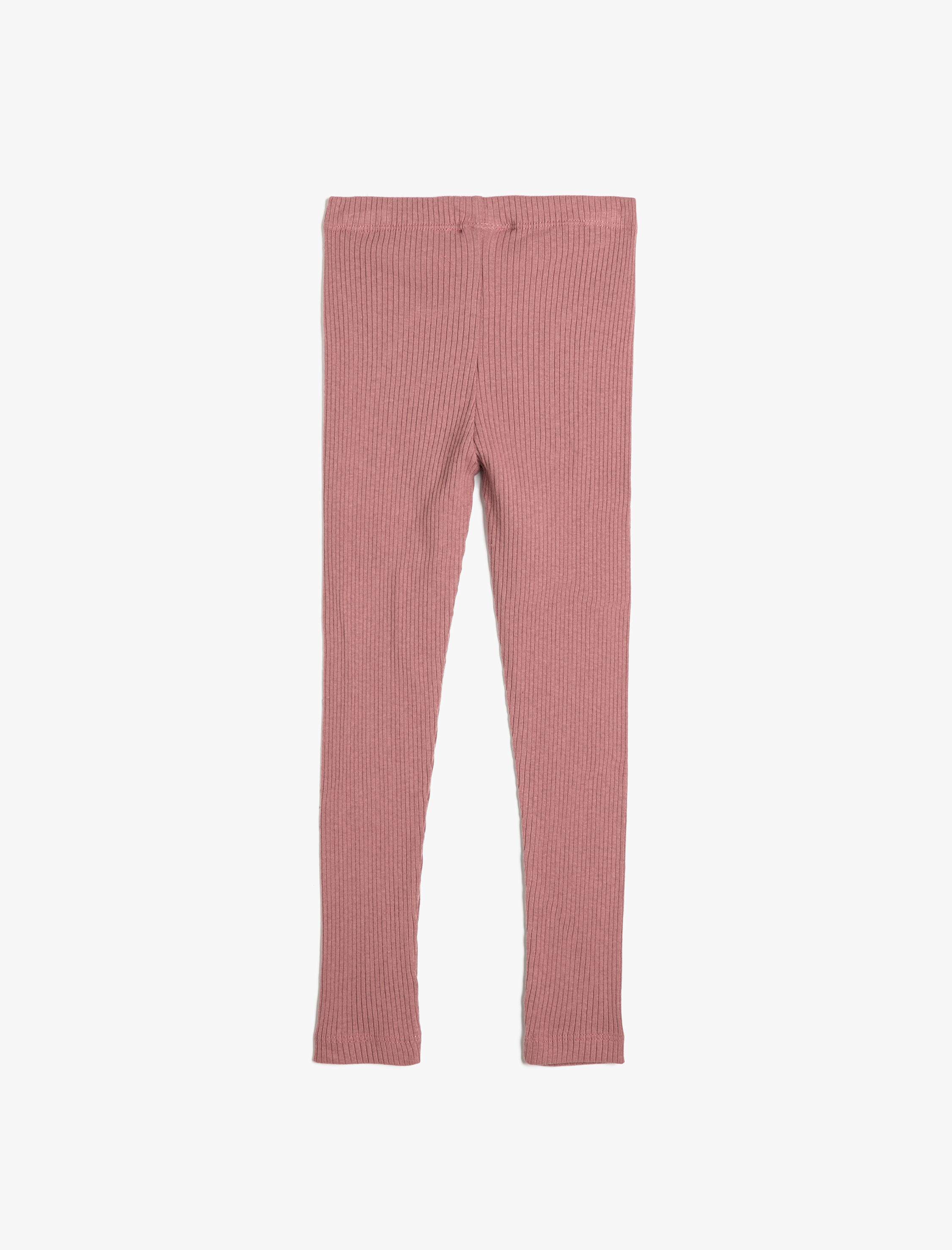  Kız Çocuk Basic Tayt Ribanalı Beli Lastikli Yumuşak Dokulu