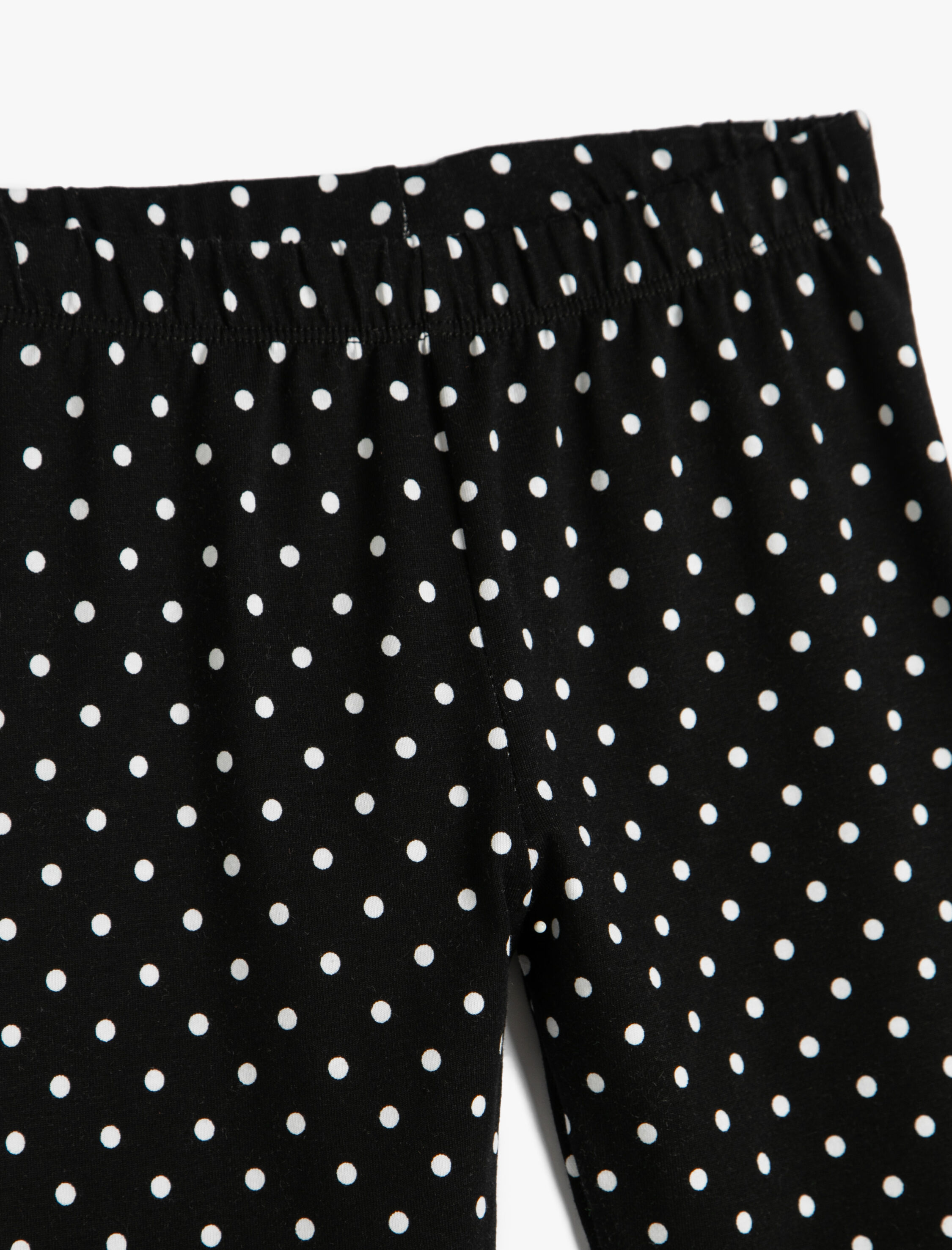  Kız Çocuk Tayt Puantiyeli Beli Lastikli Pamuklu