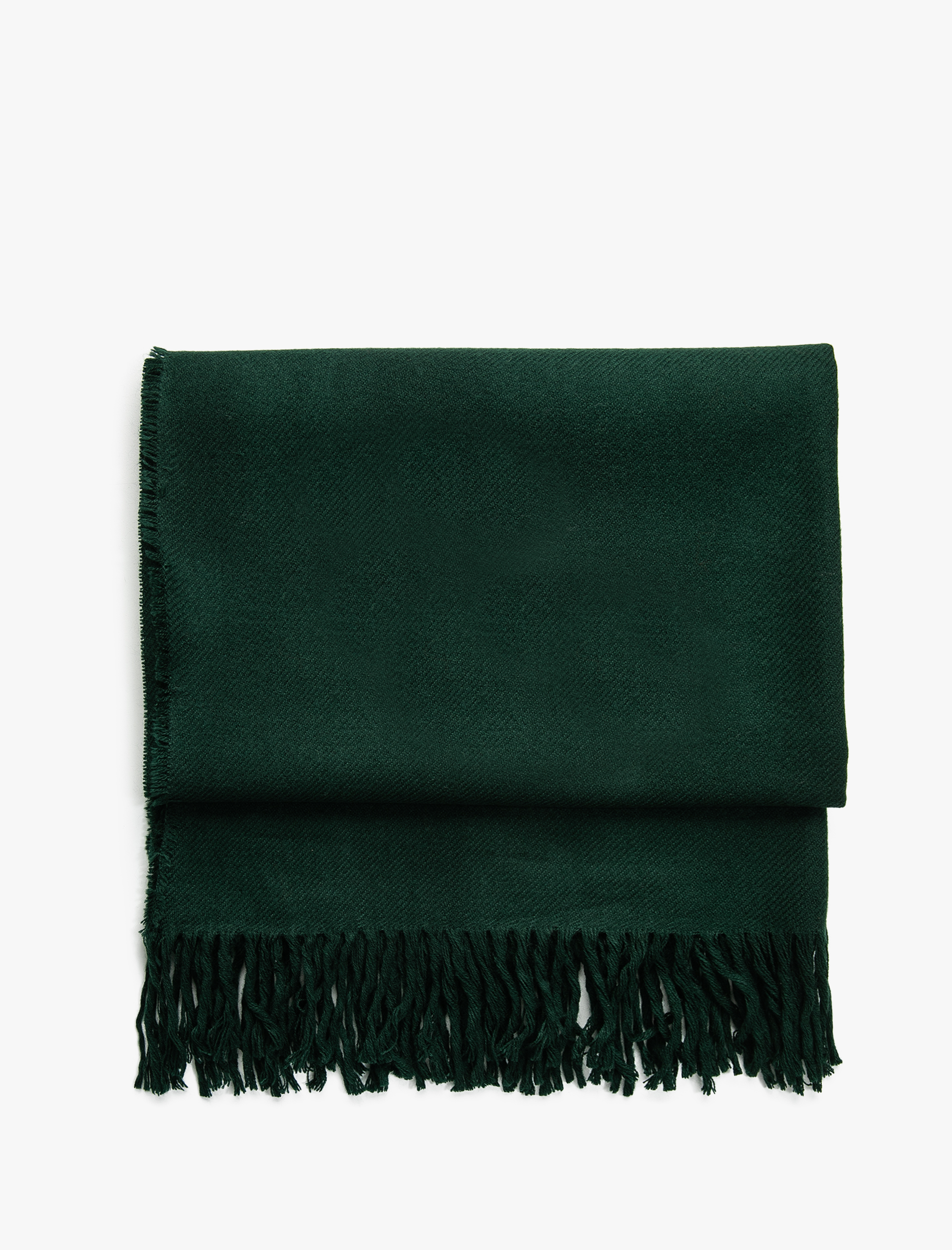  Kadın Basic Şal Püskül Detaylı Dokulu