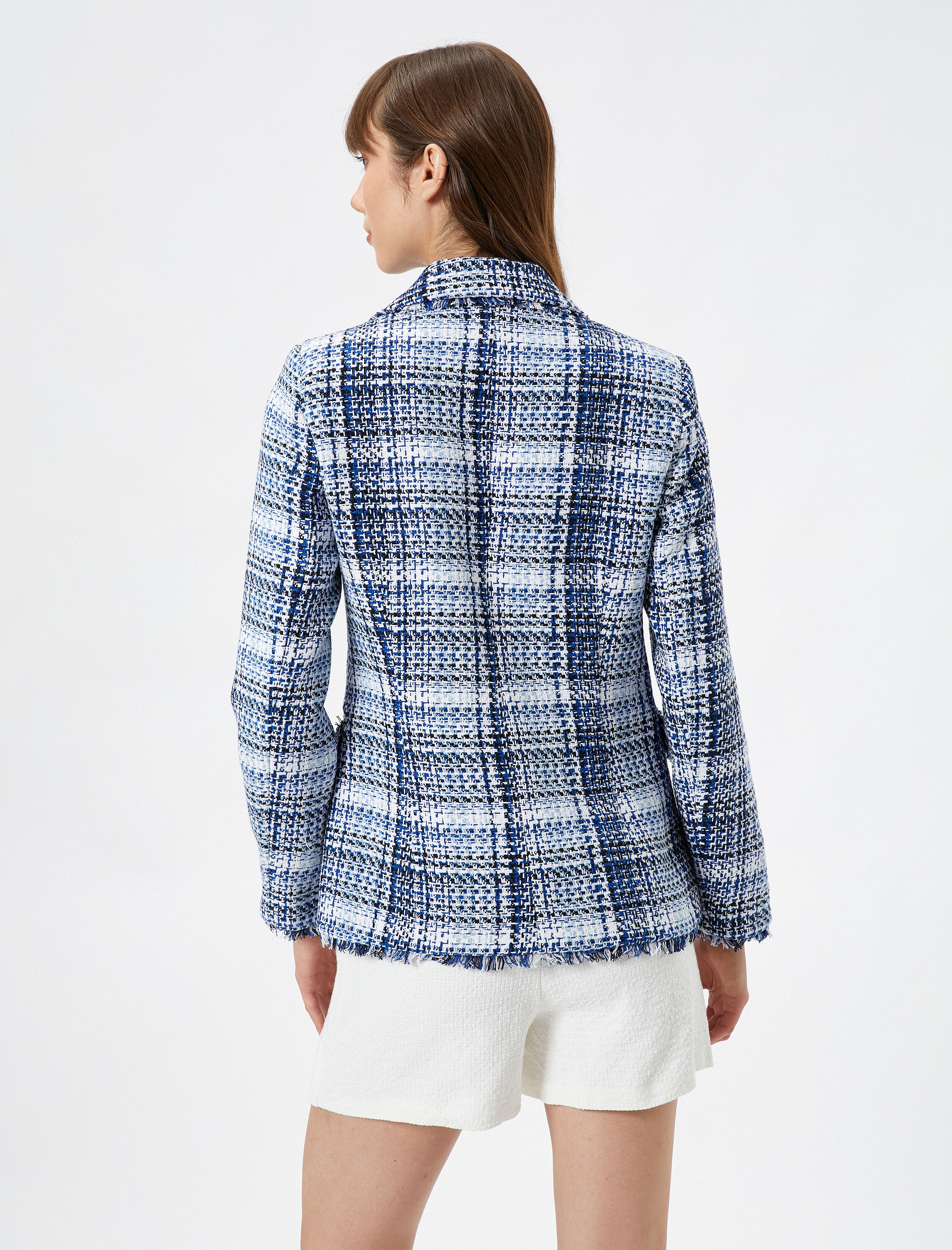   Tüvit Blazer Ceket Düğmeli Kapaklı Cepli Astarlı Vatkalı