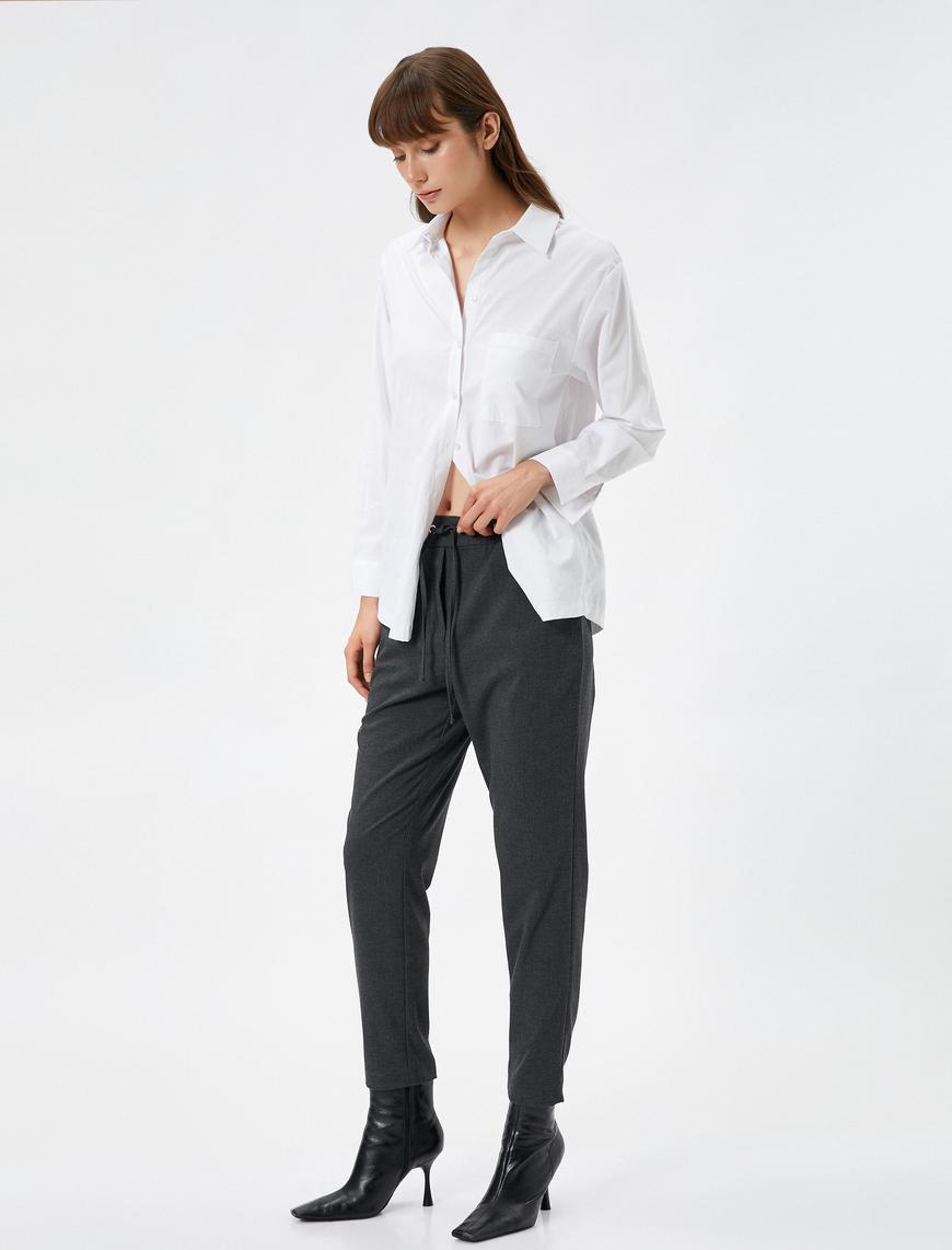   Beli Bağlamalı Pantolon Jogger
