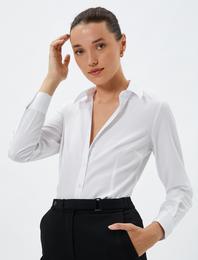 Klasik Gömlek Uzun Kollu Düğmeli Slim Fit
