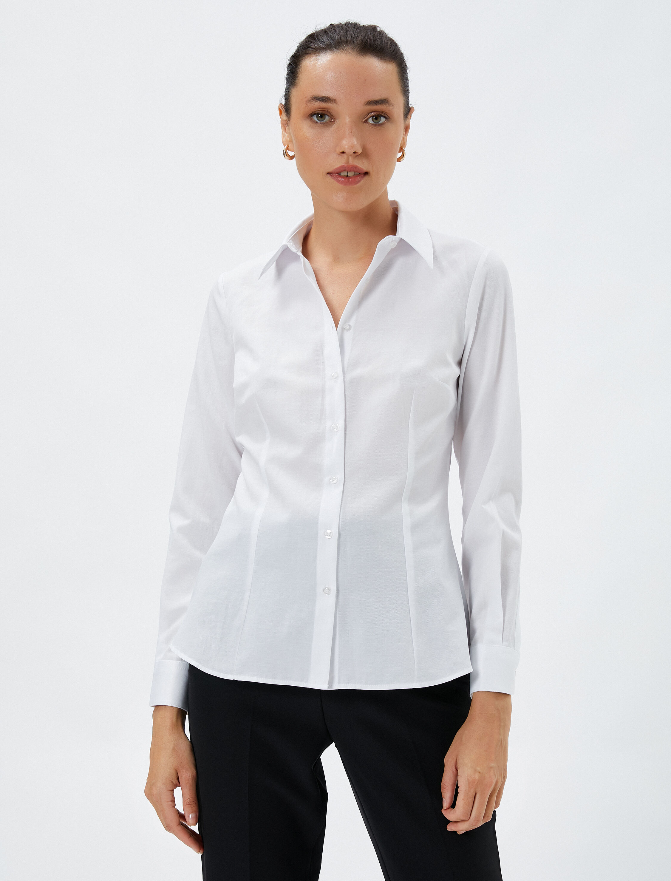   Klasik Gömlek Uzun Kollu Düğmeli Slim Fit