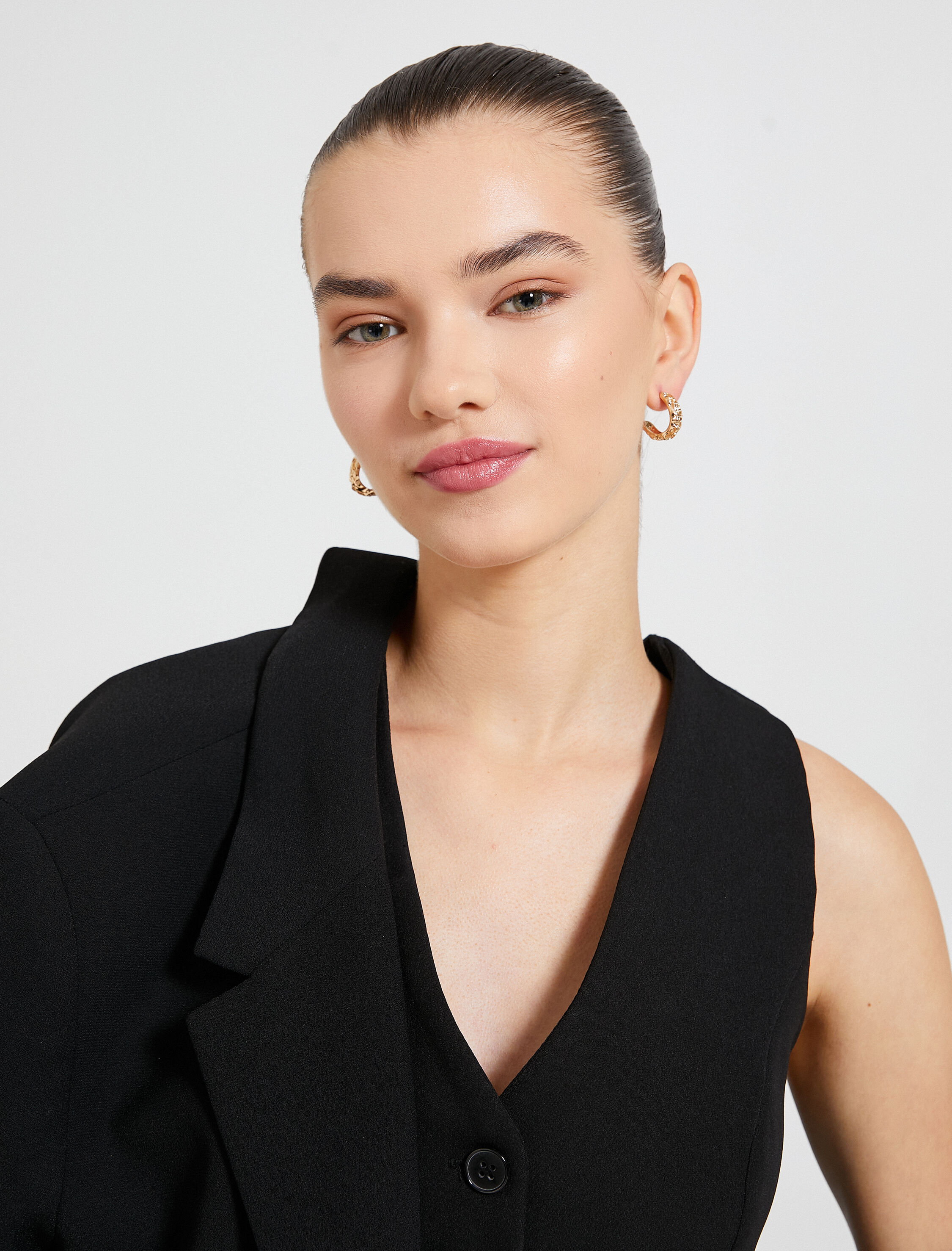  Kadın Halka Küpe Doğal Dokulu