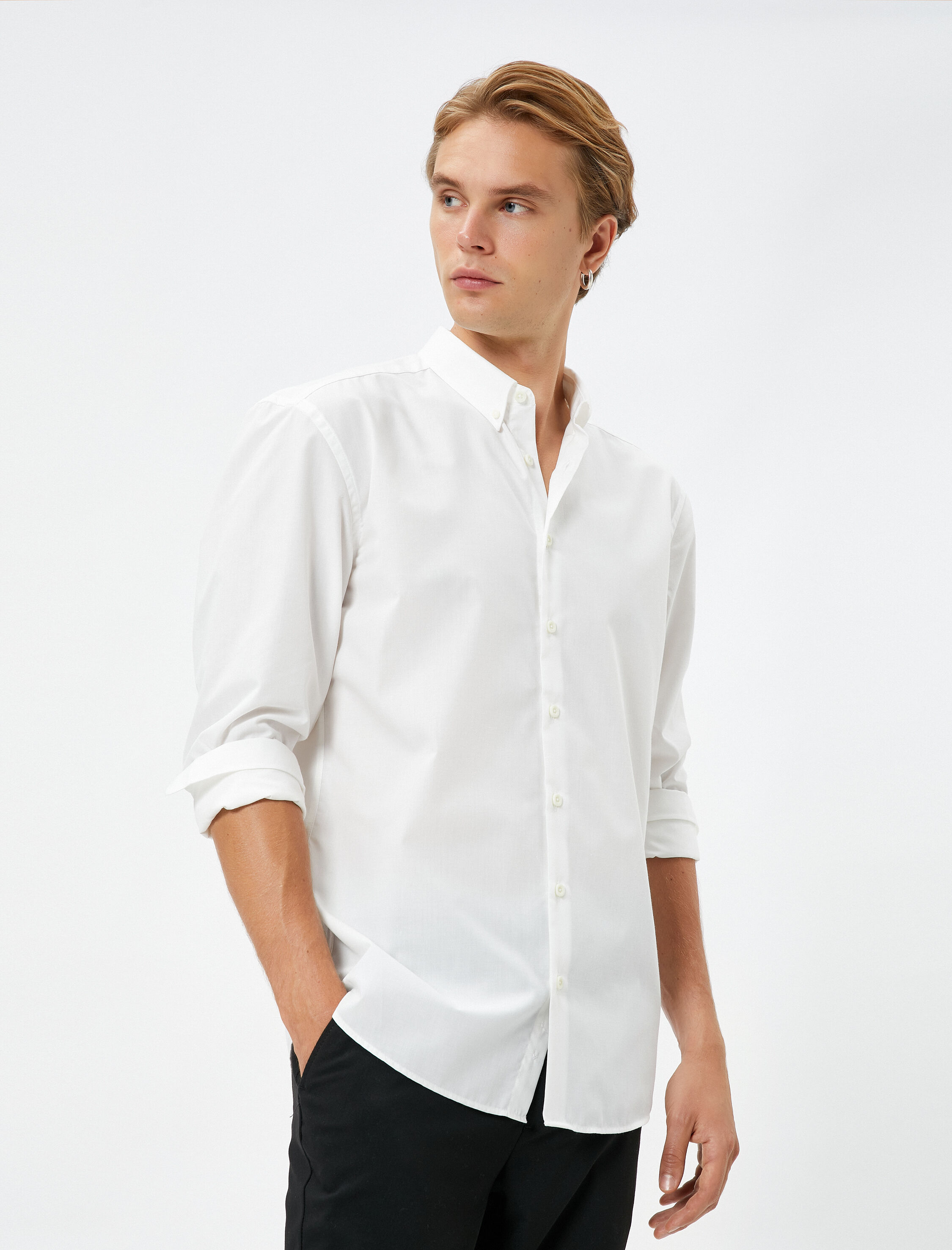   Klasik Gömlek Uzun Kollu Manşet Yaka