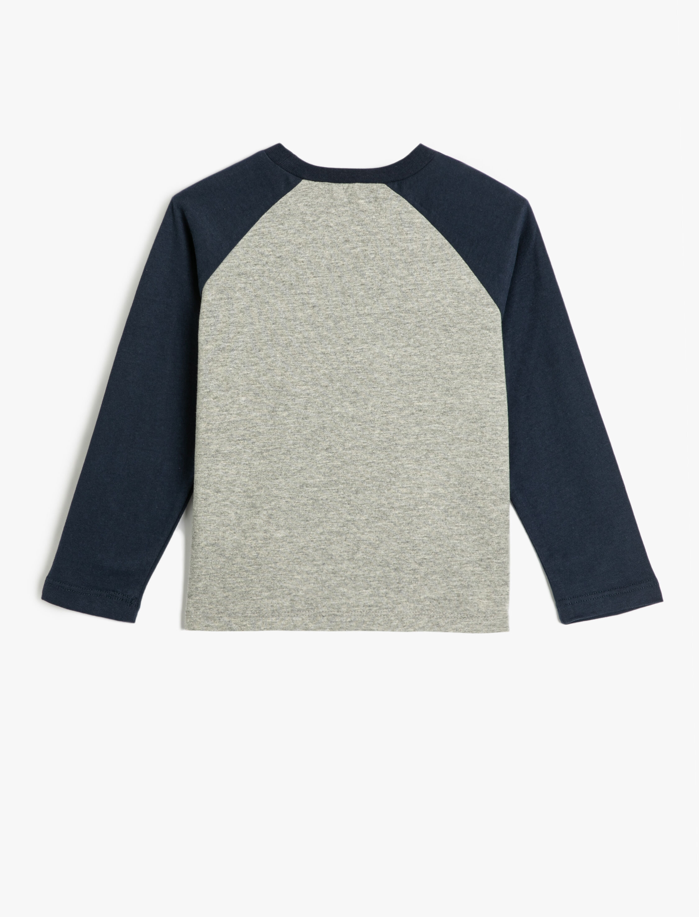  Erkek Çocuk Uzun Kollu Tişört Kolej Baskılı Bisiklet Yaka Baskılı Pamuklu