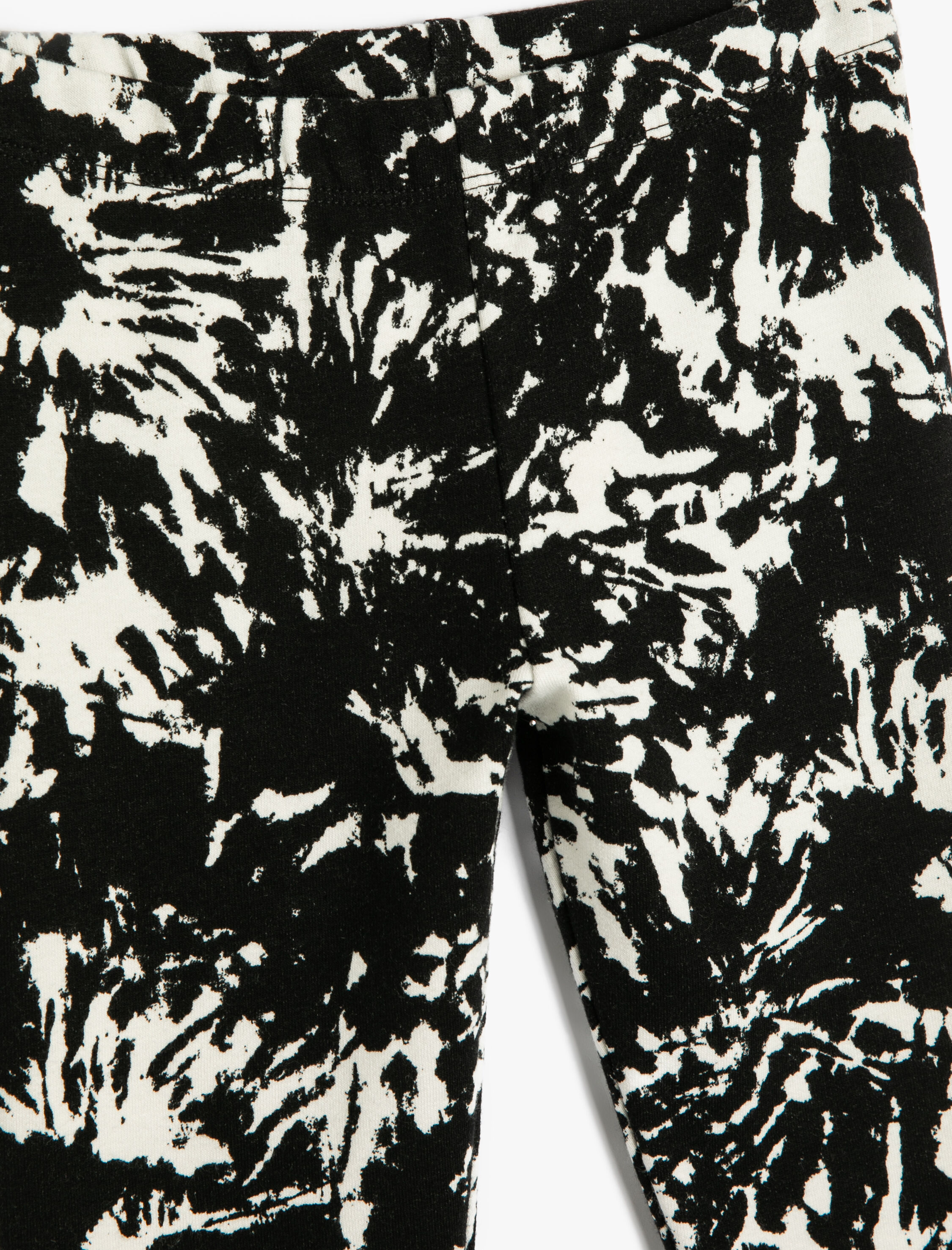  Kız Çocuk Tayt Soyut Desenli Yumuşak Dokulu Pamuklu