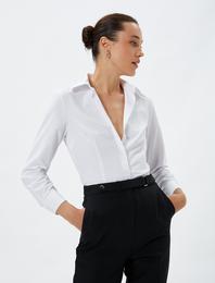 Slim Fit Gömlek Uzun Kollu Düğmeli Basic