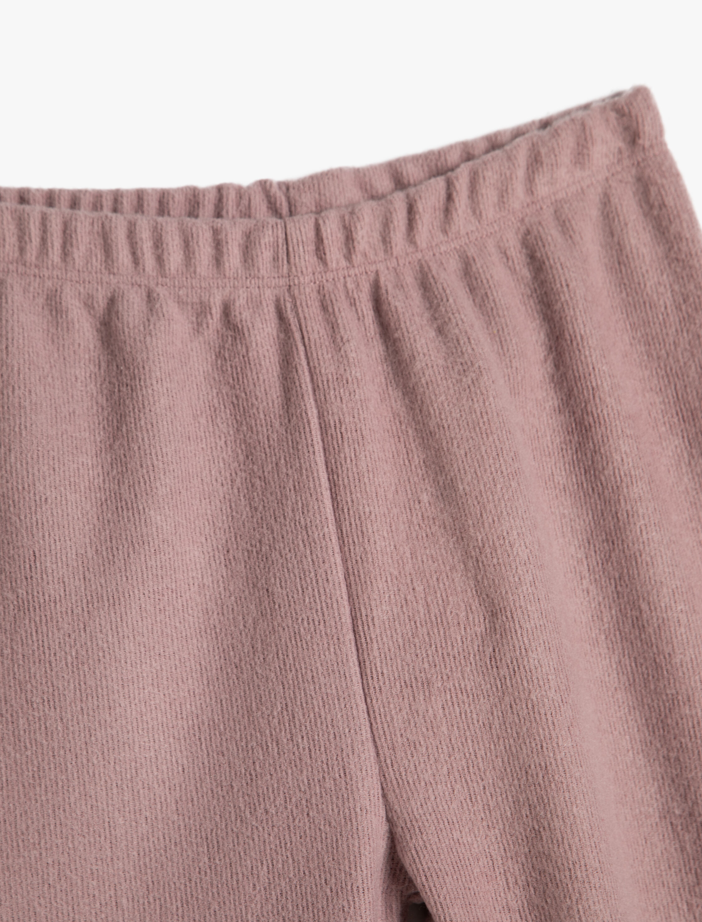  Kız Çocuk Basic Fitilli Tayt Beli Lastikli