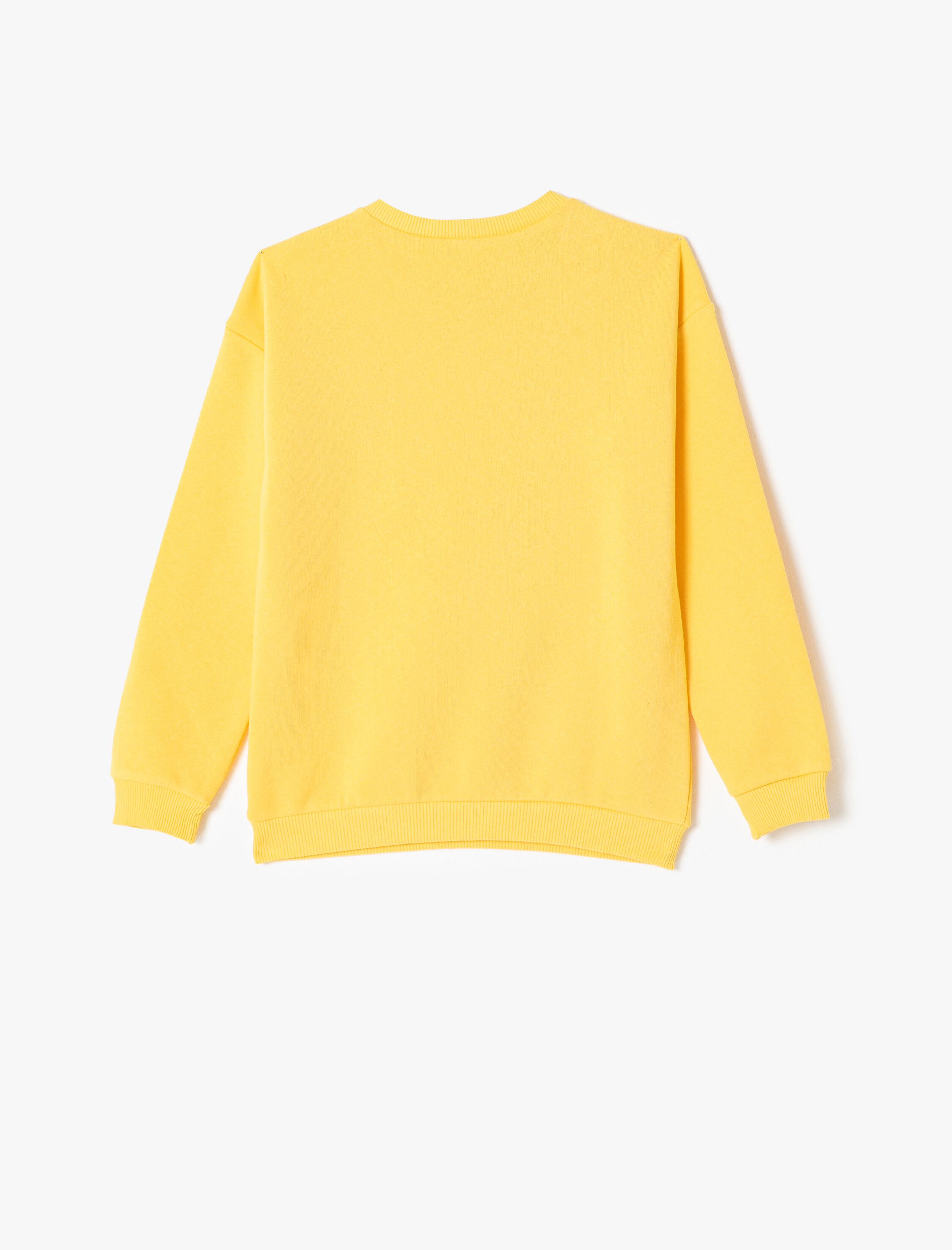  Kız Çocuk Tweety Sweatshirt Lisanslı Şardonlu Bisiklet Yaka