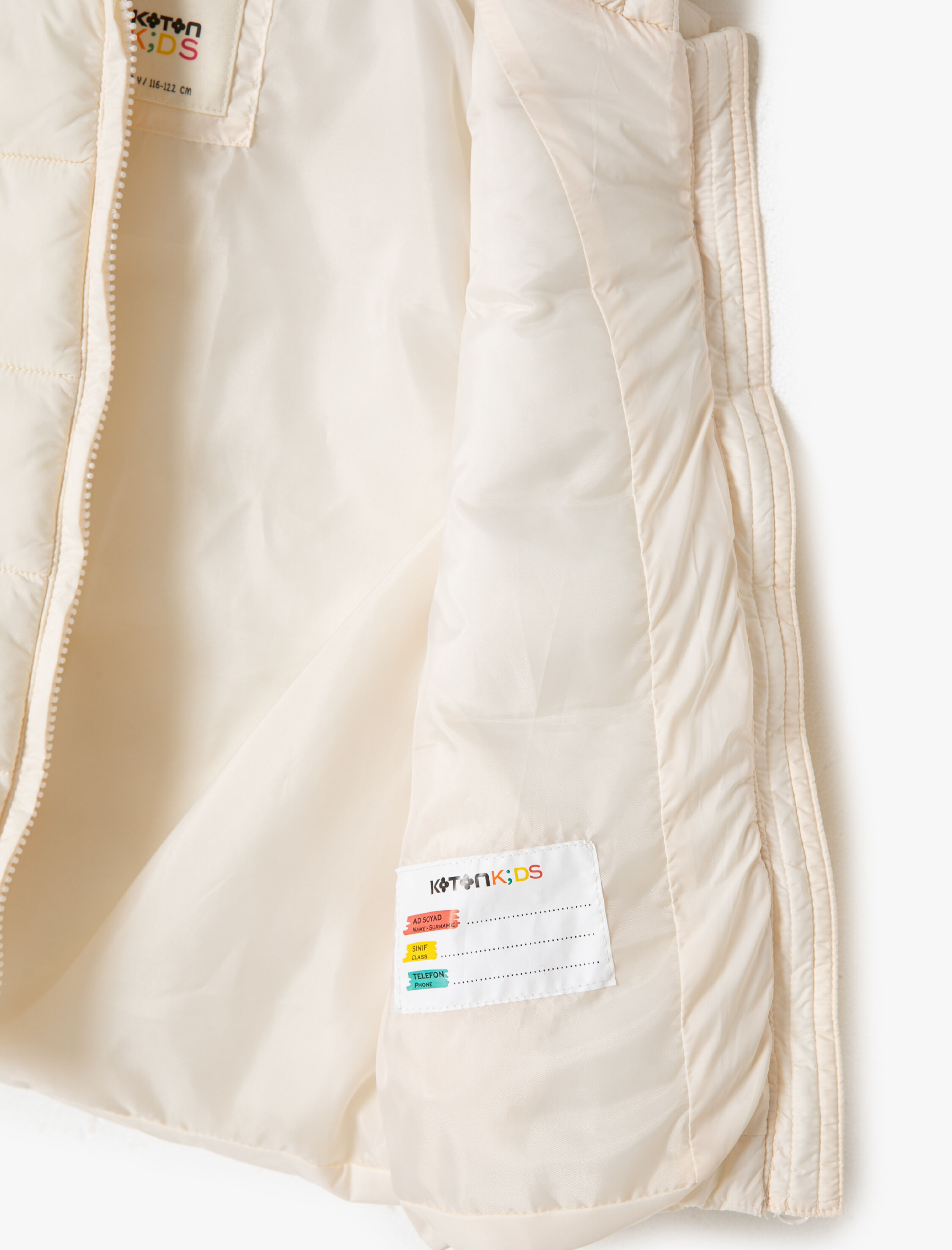  Kız Çocuk Basic Şişme Yelek Kapşonlu