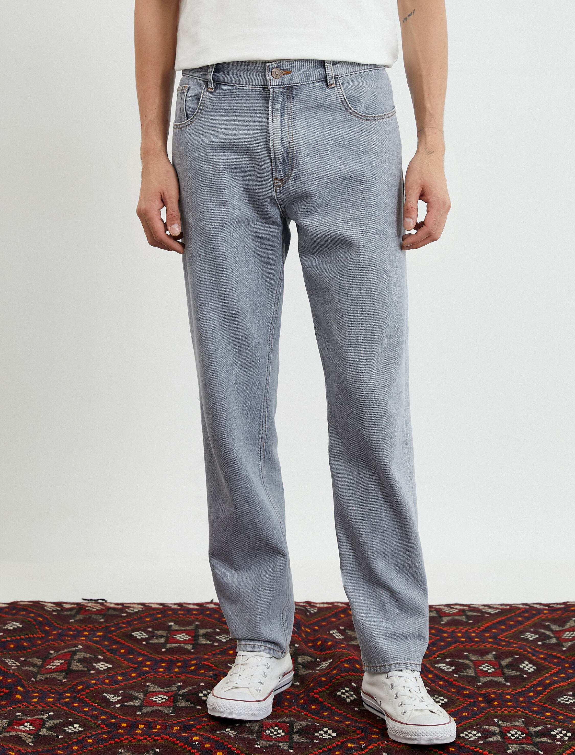   Straight Fit Boru Paça Kot Pantolon - Mark Jean