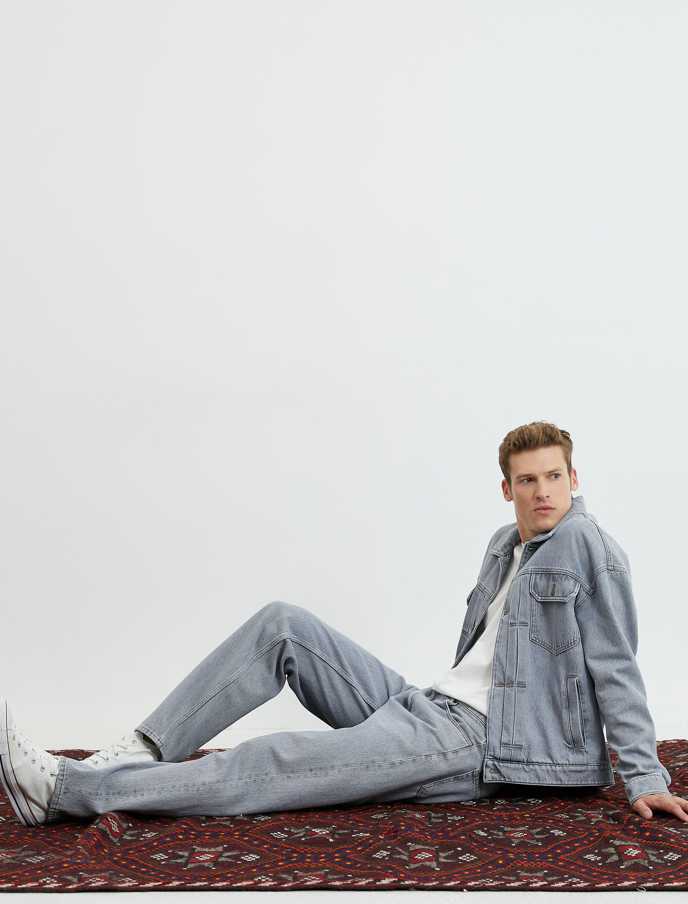   Straight Fit Boru Paça Kot Pantolon - Mark Jean