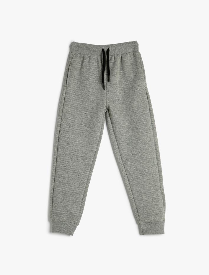 Erkek Çocuk Basic Jogger Eşofman Altı Beli Bağlamalı Cepli