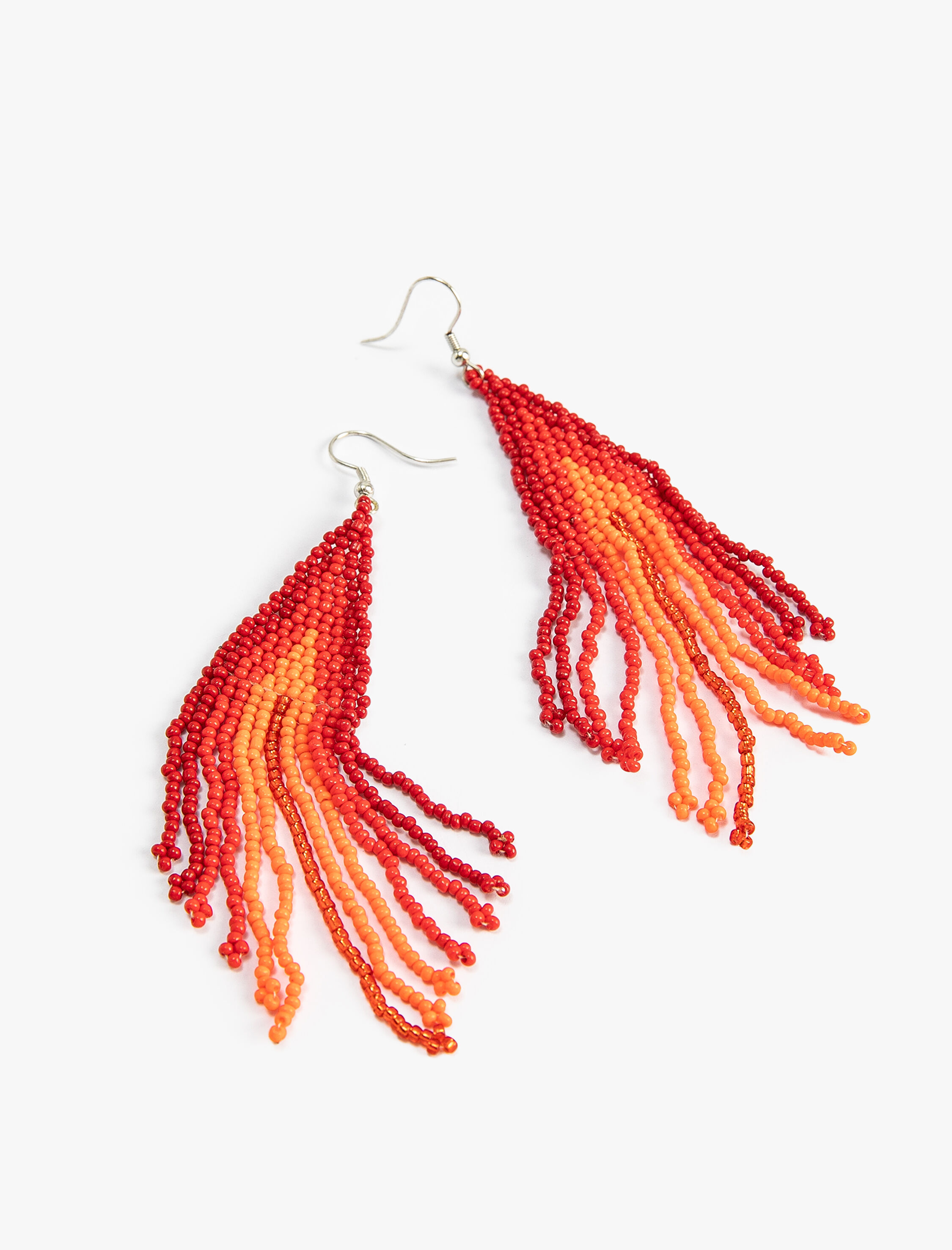  Kadın Boncuklu Küpe Sallantılı Çok Renkli