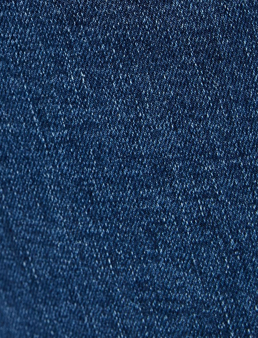   İspanyol Paça Kot Pantolon Dar Kesim Yüksek Bel - Flare Jean