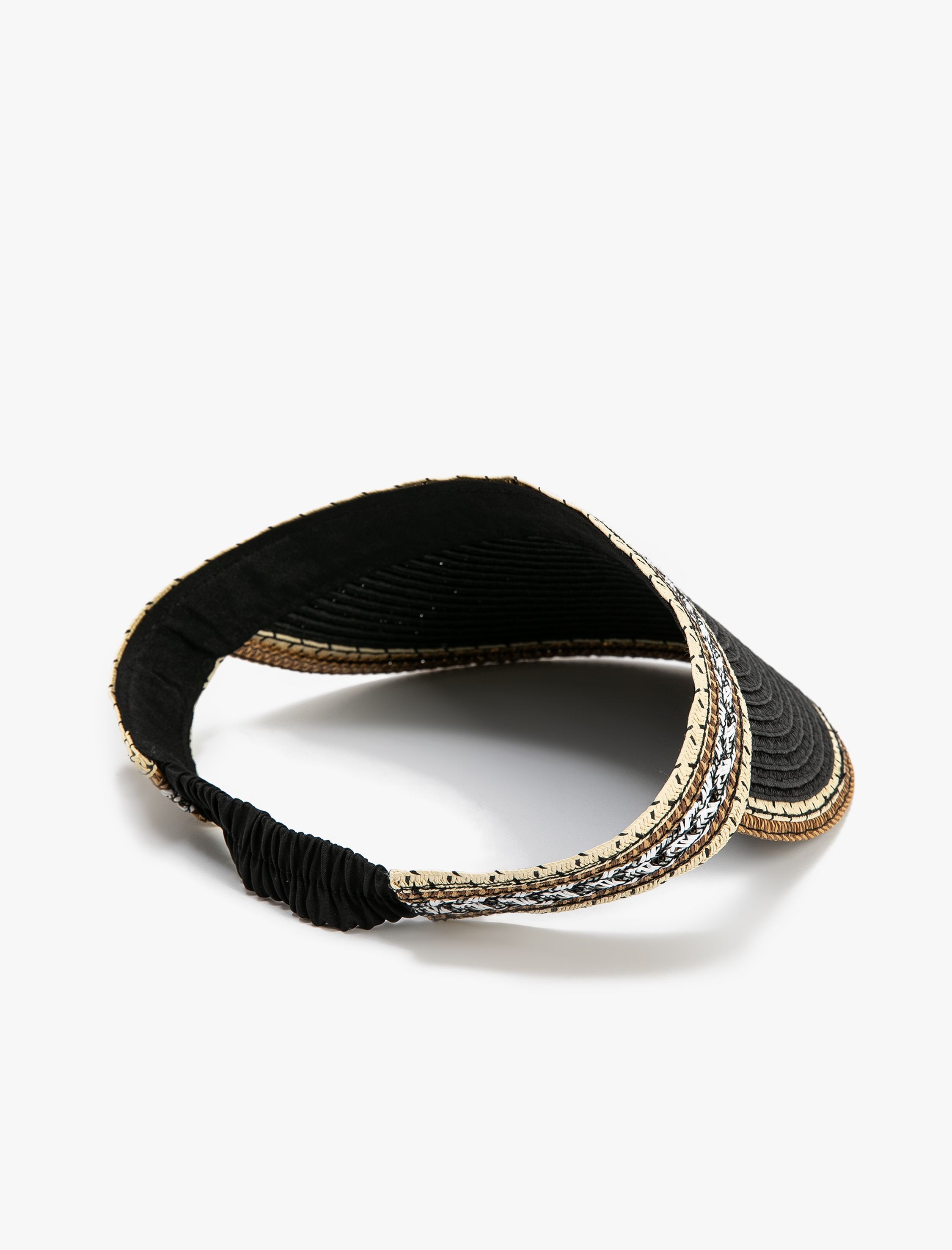  Kadın Hasır Şapka Vizör İşleme Detaylı