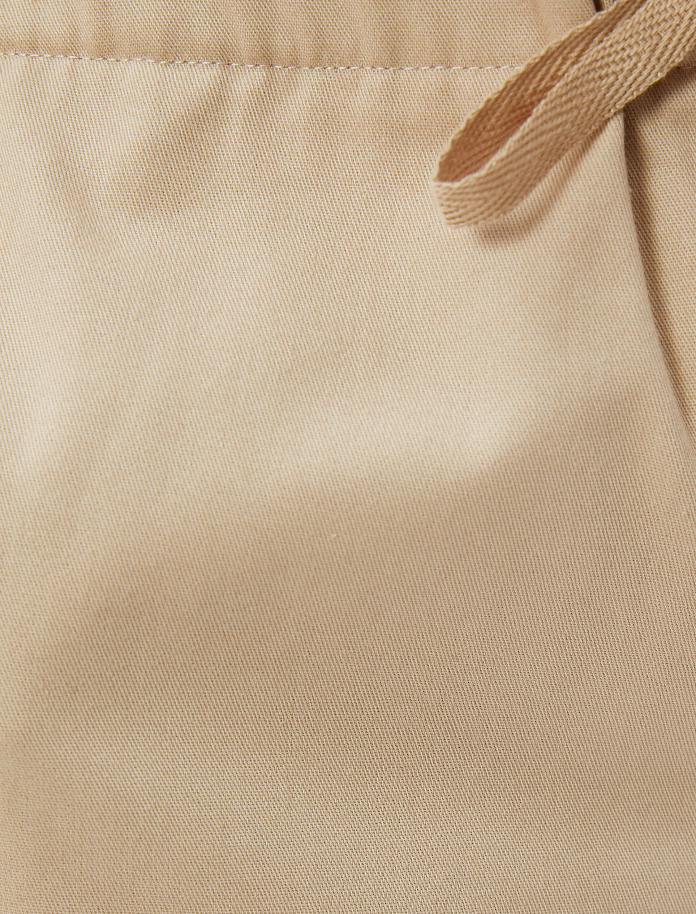   Havuç Pantolon Beli Lastikli Bağlamalı Gabardin Kumaş Cepli