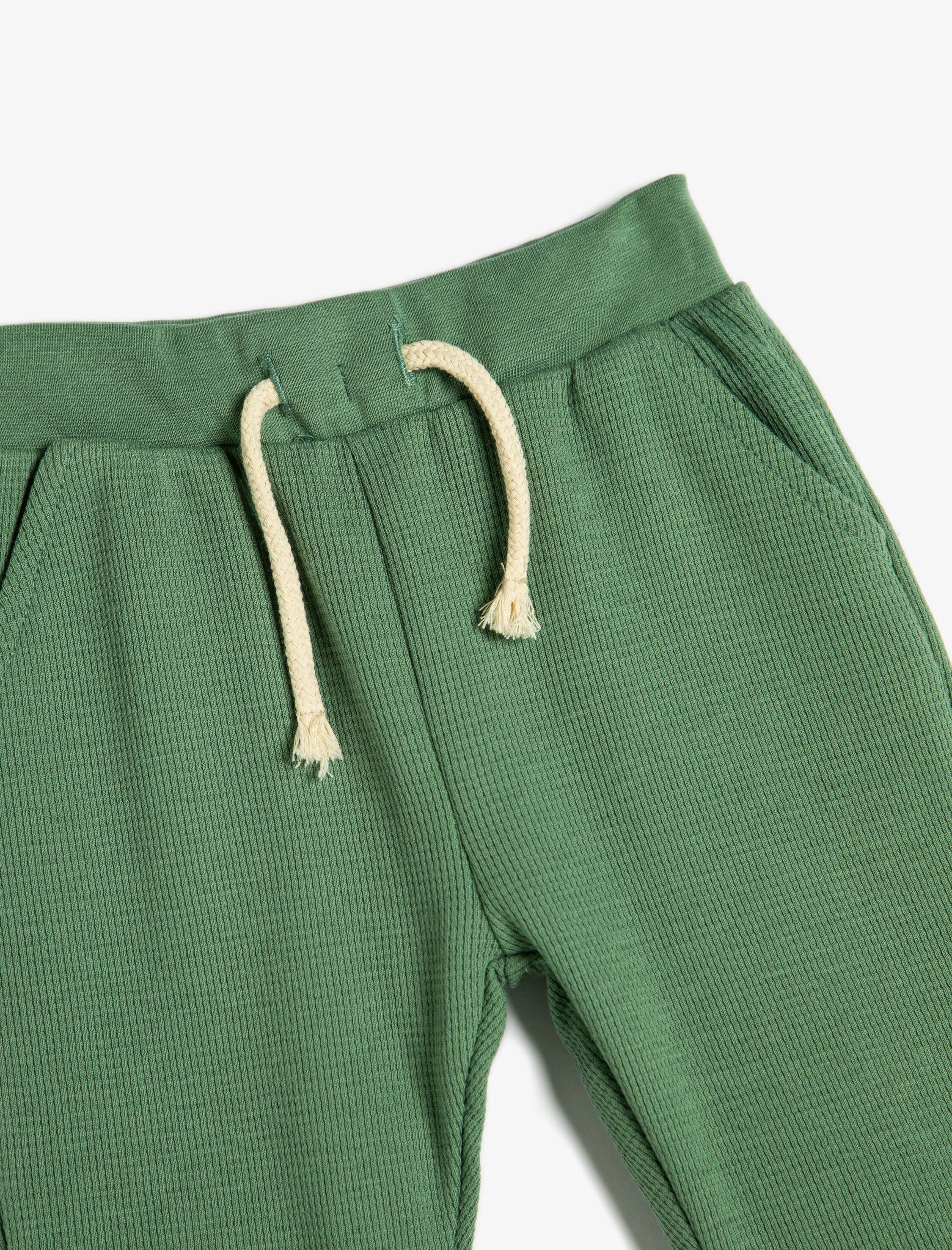  Erkek Bebek Jogger Eşofman Altı Beli Bağlamalı Cep Detaylı Pamuklu